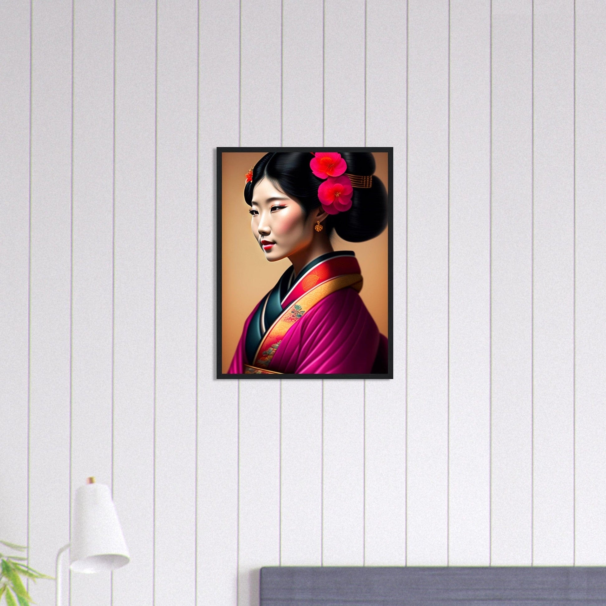 Tableau Japon Geisha Kimono Canvanation