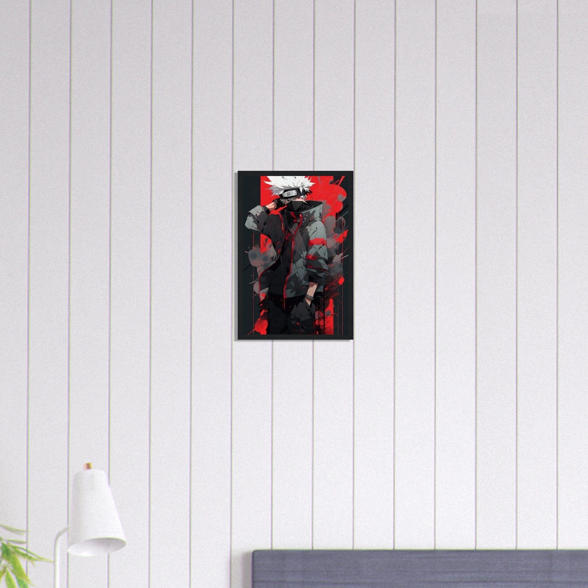 Canvanation Print Material 30x45 cm / 12x18″ Tableau Avec Cadre Naruto Kakashi