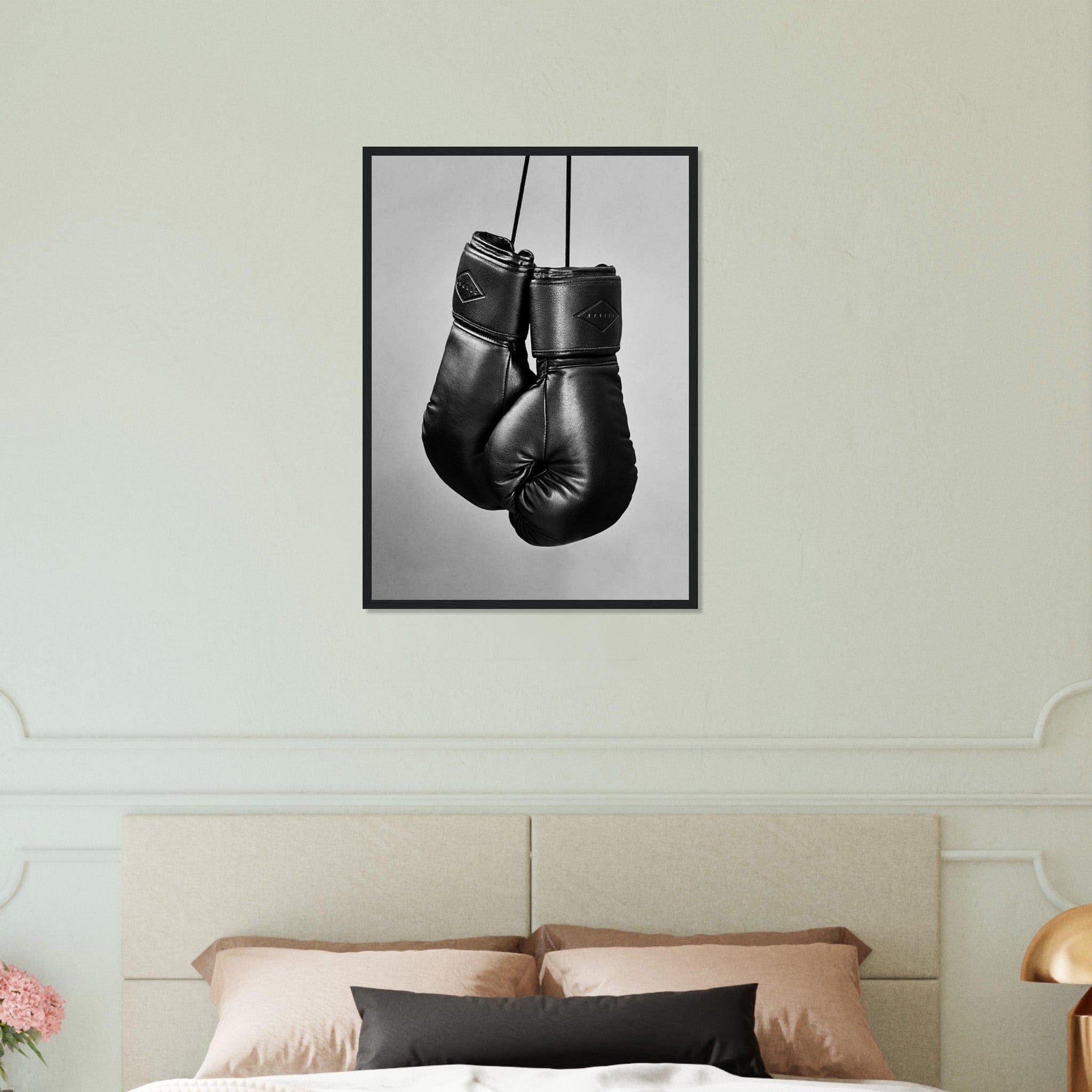 Canvanation Print Material 50x70 cm / 20x28″ Tableau Boxe Gants Noir