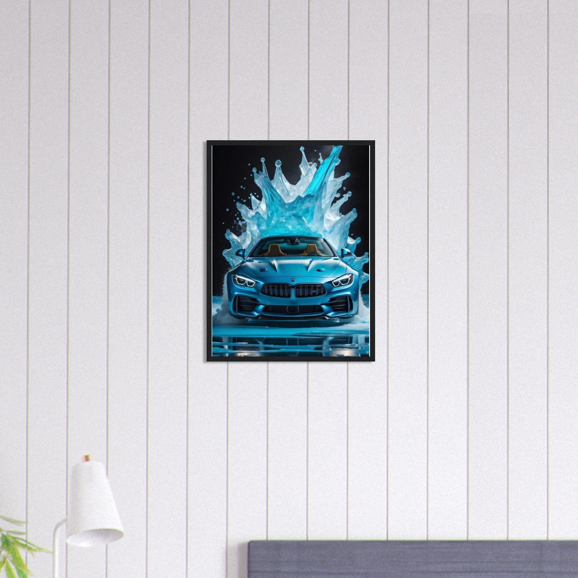 Tableau Voiture Bmw Bleu Canvanation