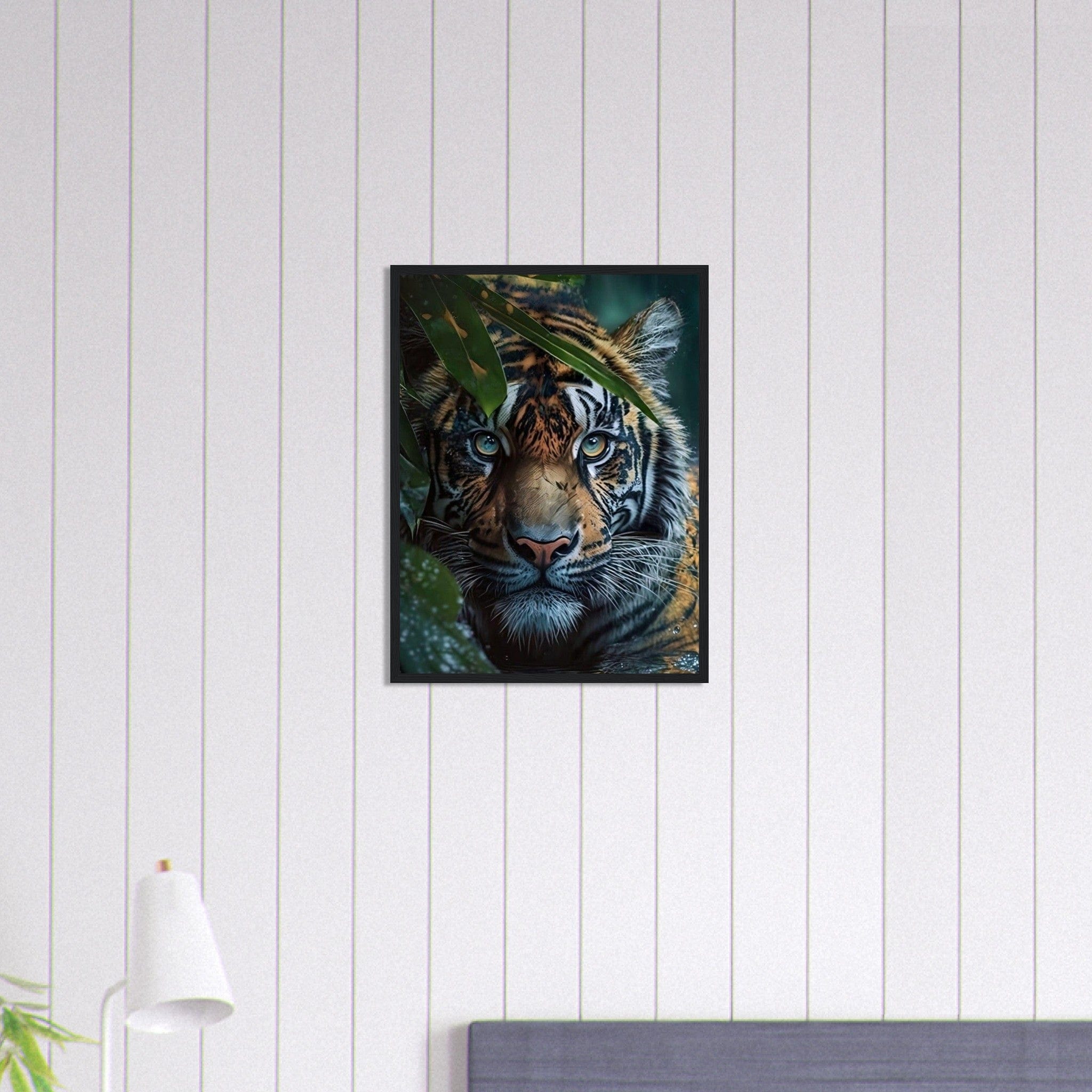 Canvanation Print Material 45x60 cm / 18x24″ Tableau Tigre dans la Jungle