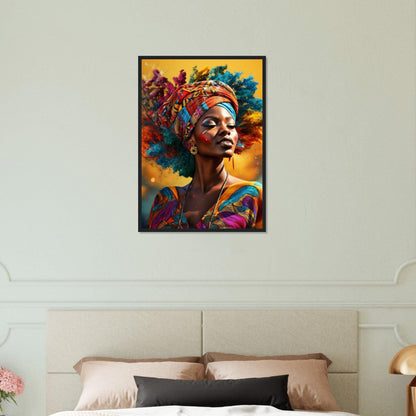 Peinture Femme Afro Canvanation