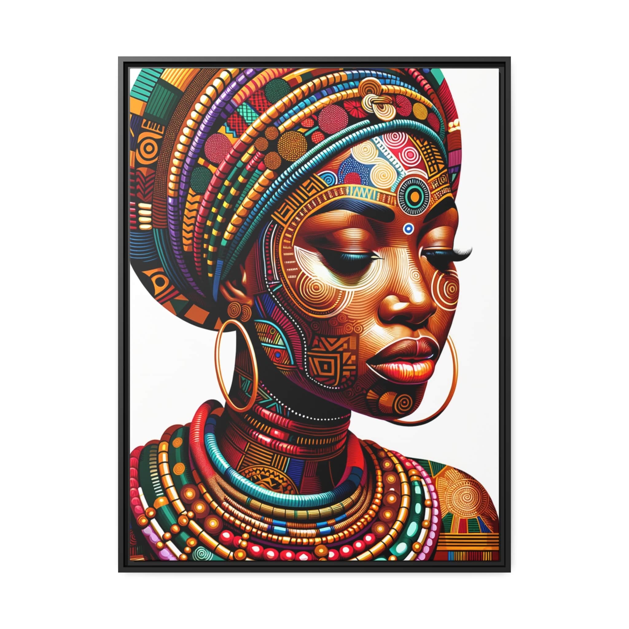 Printify Canvas 76.20 Cm" x 101.60 Cm" (Vertical) Tableau African Queen