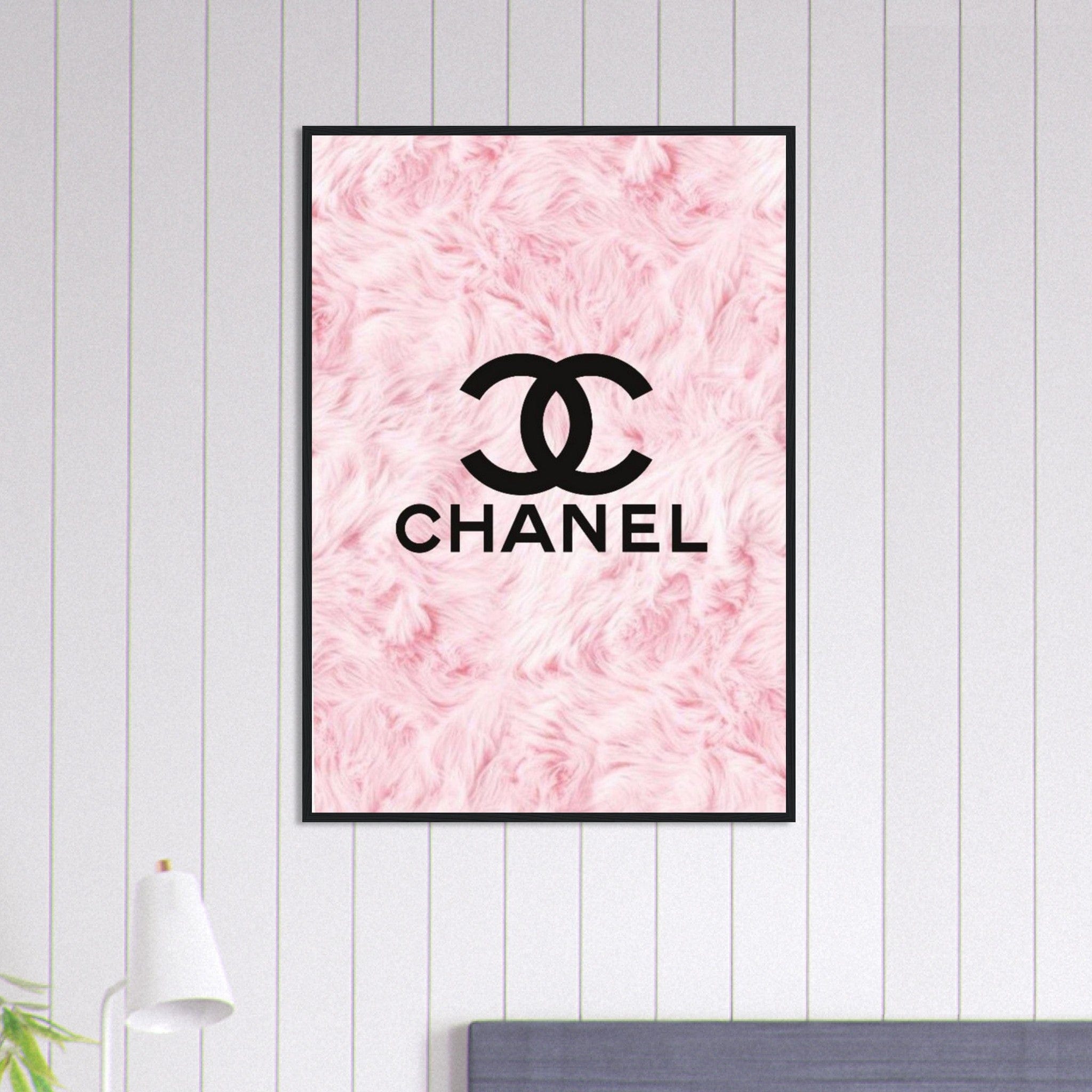 Tableau Chanel Fond Fleurs Canvanation