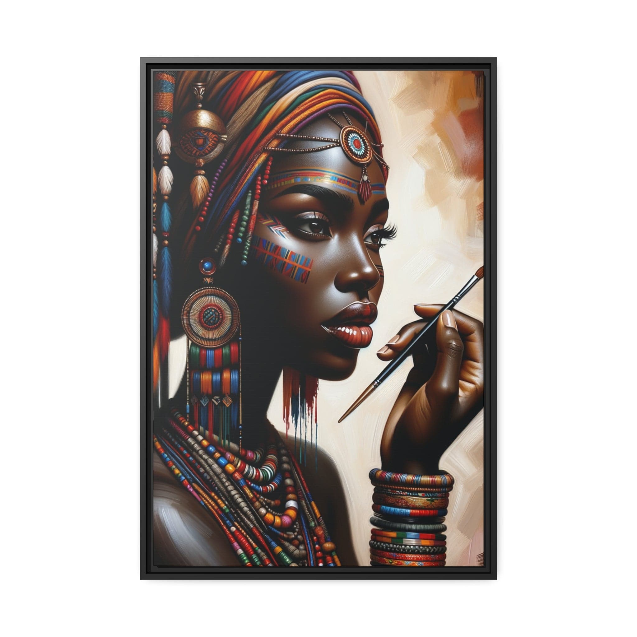 Printify Canvas 61.00 Cm″ x 91.40 Cm″ (Vertical) Tableau "La beauté et la puissance des femmes africaines"