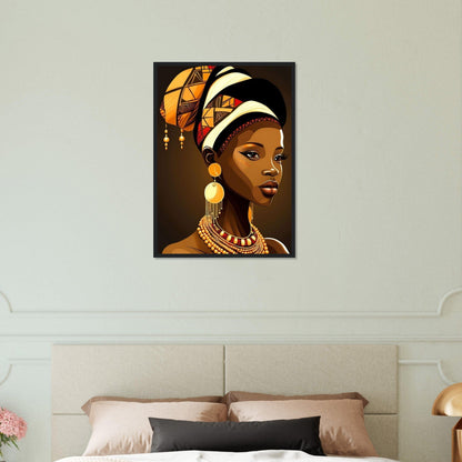 Peinture Femme Afro Canvanation