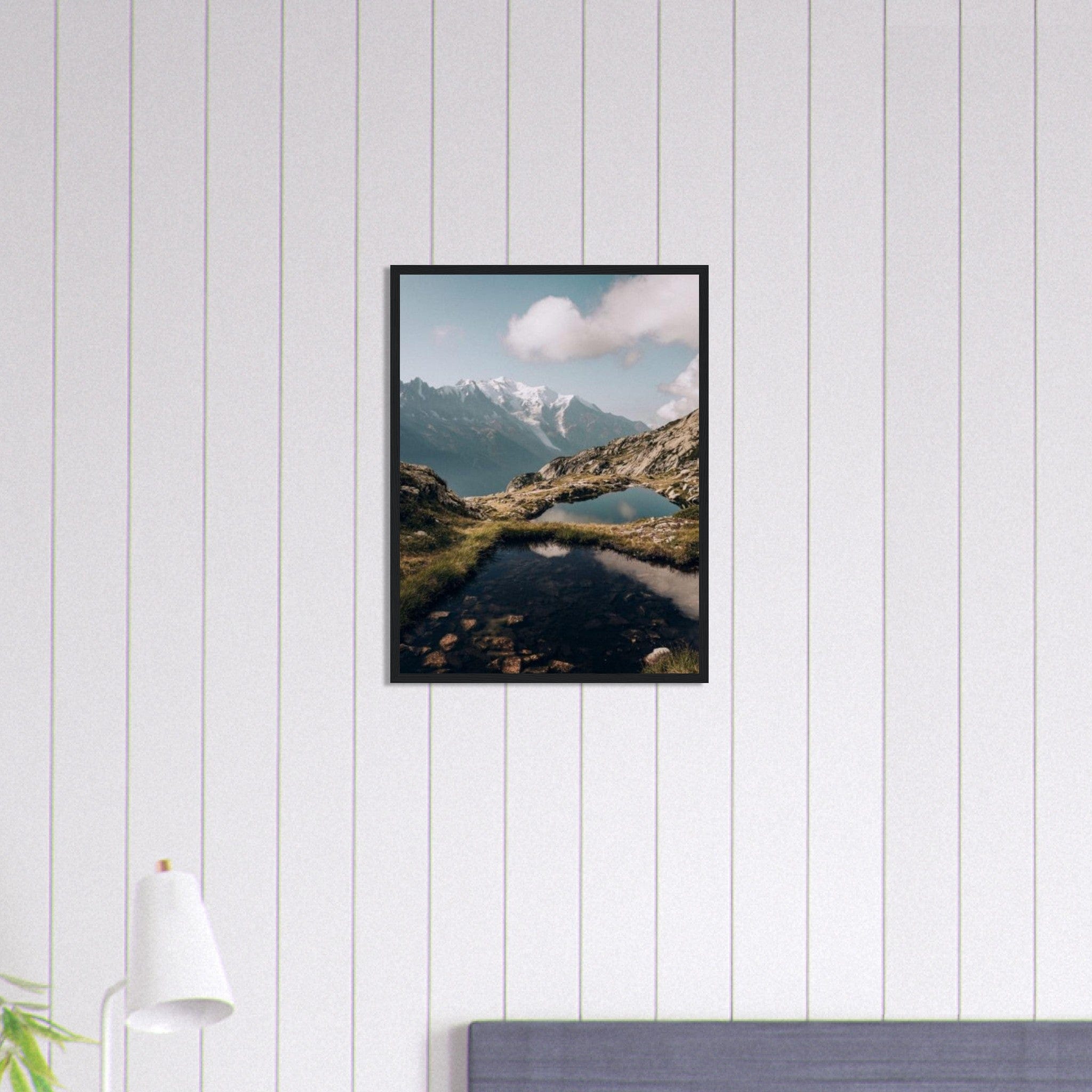 Canvanation Print Material Tableau Montagne Alpes Lac