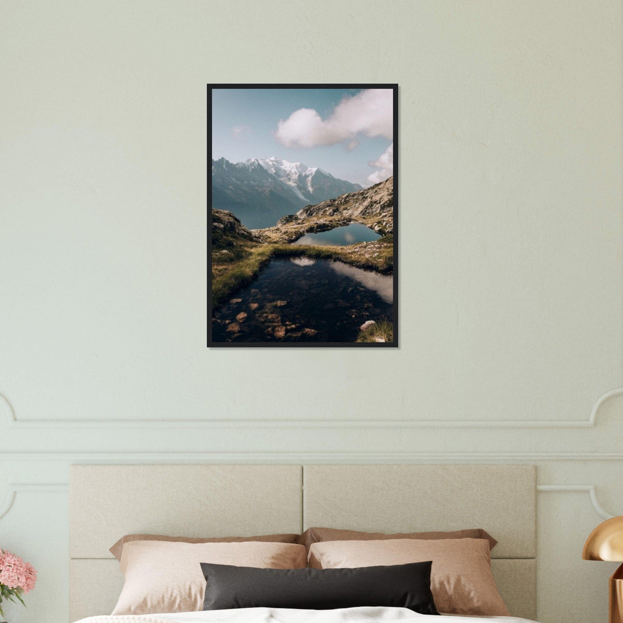 Canvanation Print Material 50x70 cm / 20x28″ Tableau Montagne Alpes Lac