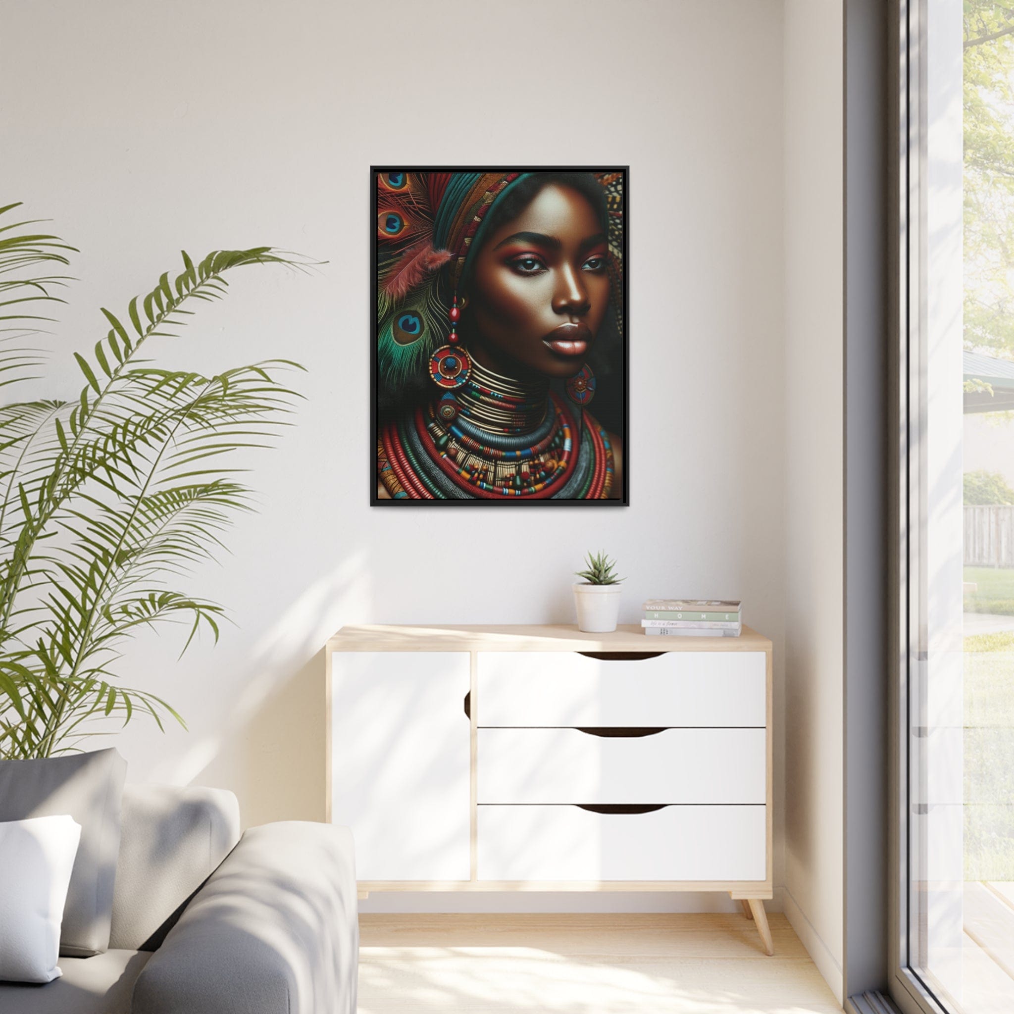 Printify Canvas Tableau "La grâce intemporelle : portraits de femmes africaines"