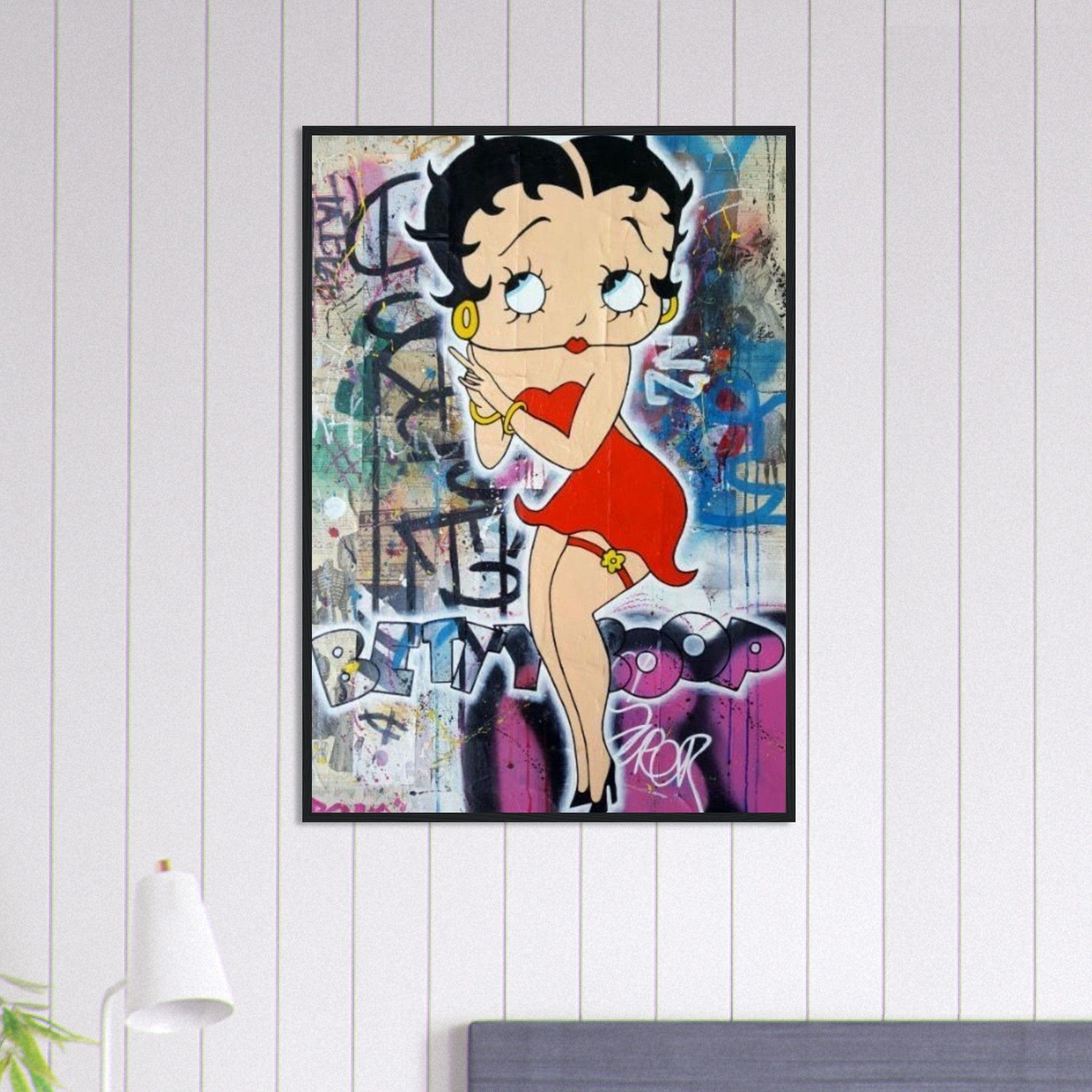 Canvanation Print Material 70x100 cm / 28x40″ Tableau Betty Boop Graffiti