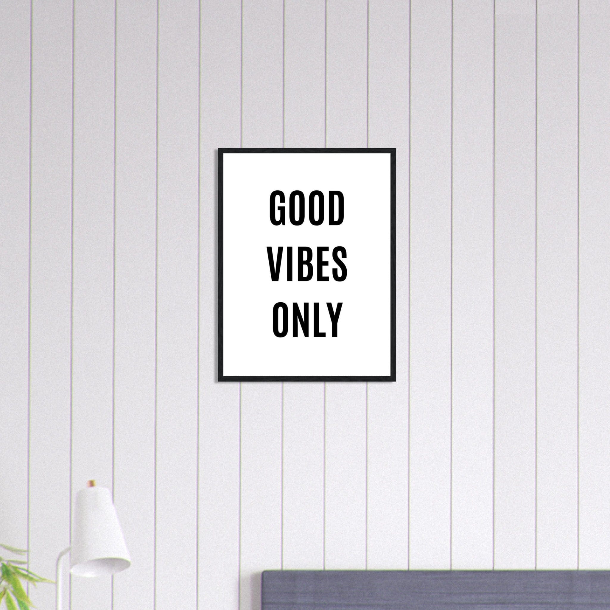 Canvanation Print Material 45x60 cm / 18x24″ Tableau Citation Good Vibes Only Motivation