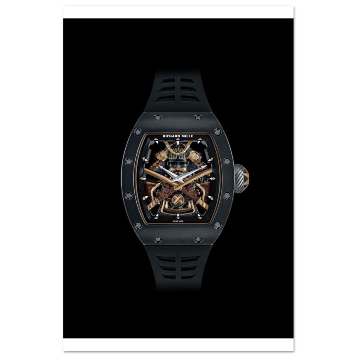 Poster Richard Mille Montre Or Médiéval Canvanation