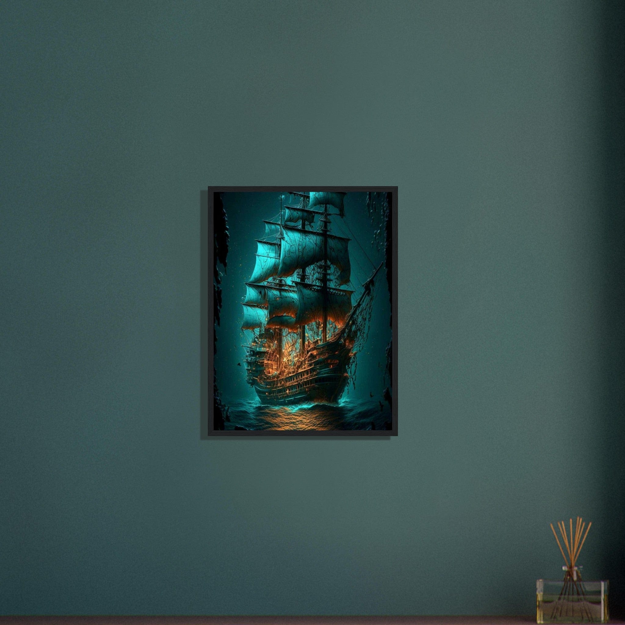 Tableau Voilier Pirate De Nuit Canvanation