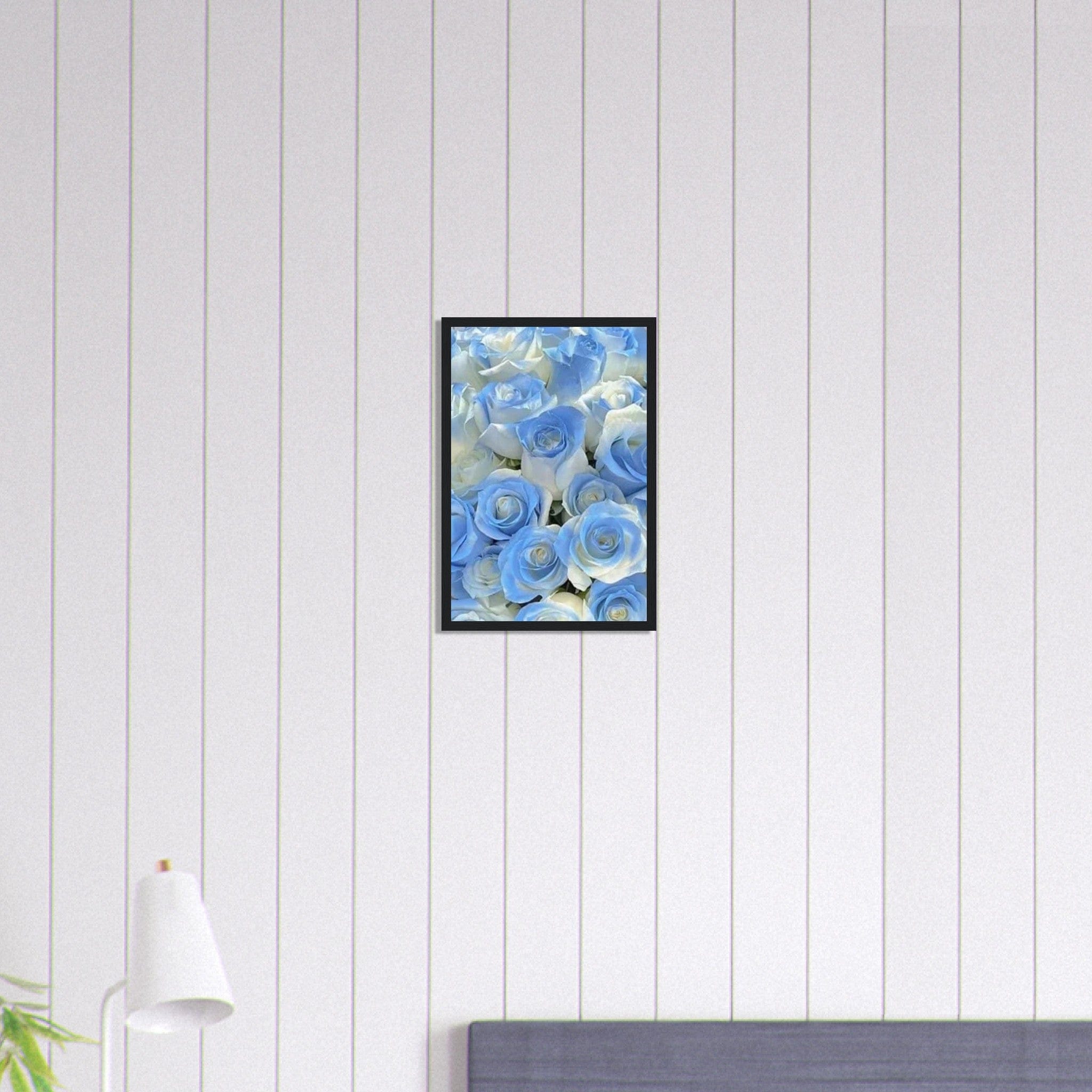 Tableau Rose Bleu et Blanche Canvanation