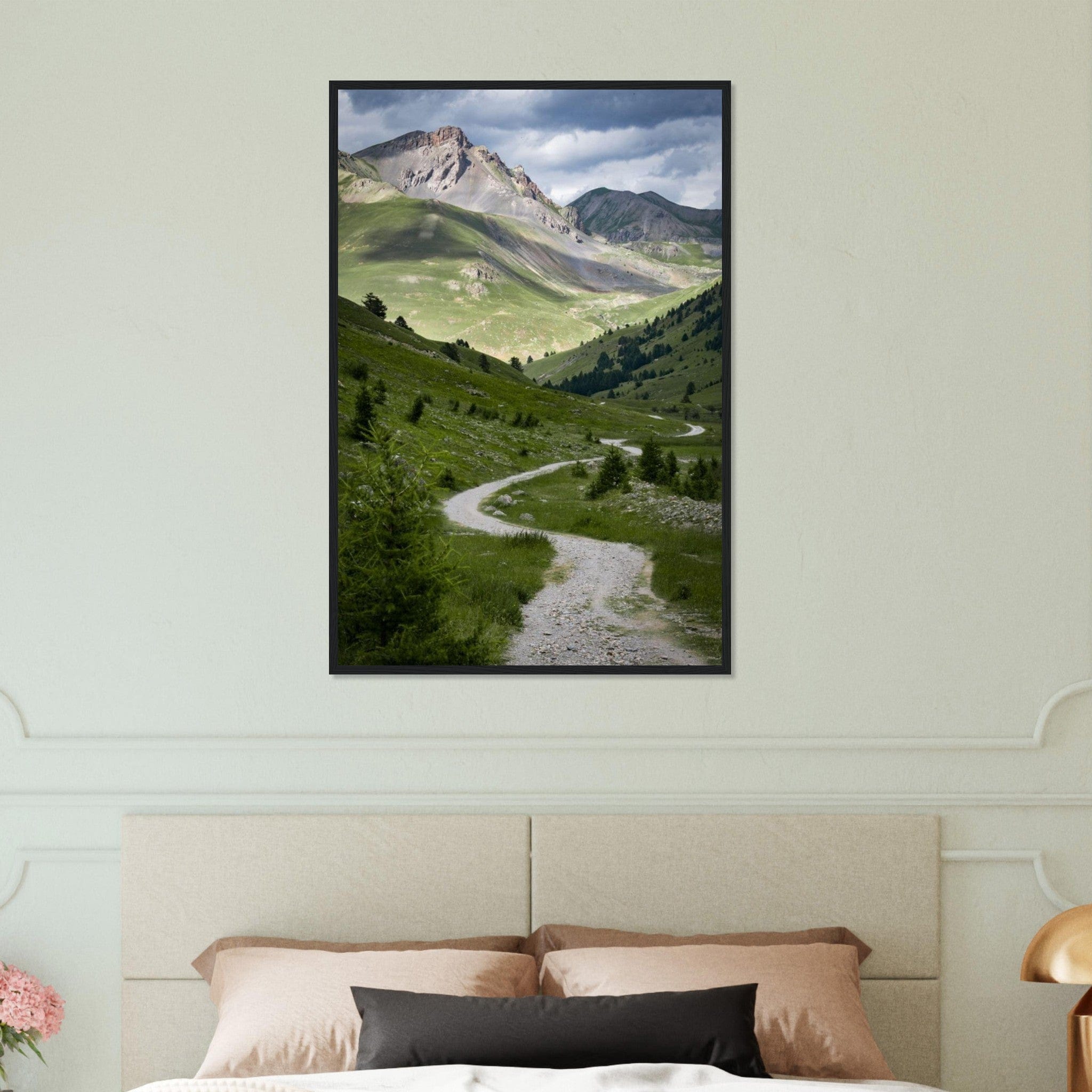 Canvanation Print Material 60x90 cm / 24x36″ Tableau Vallée Montagne Moderne