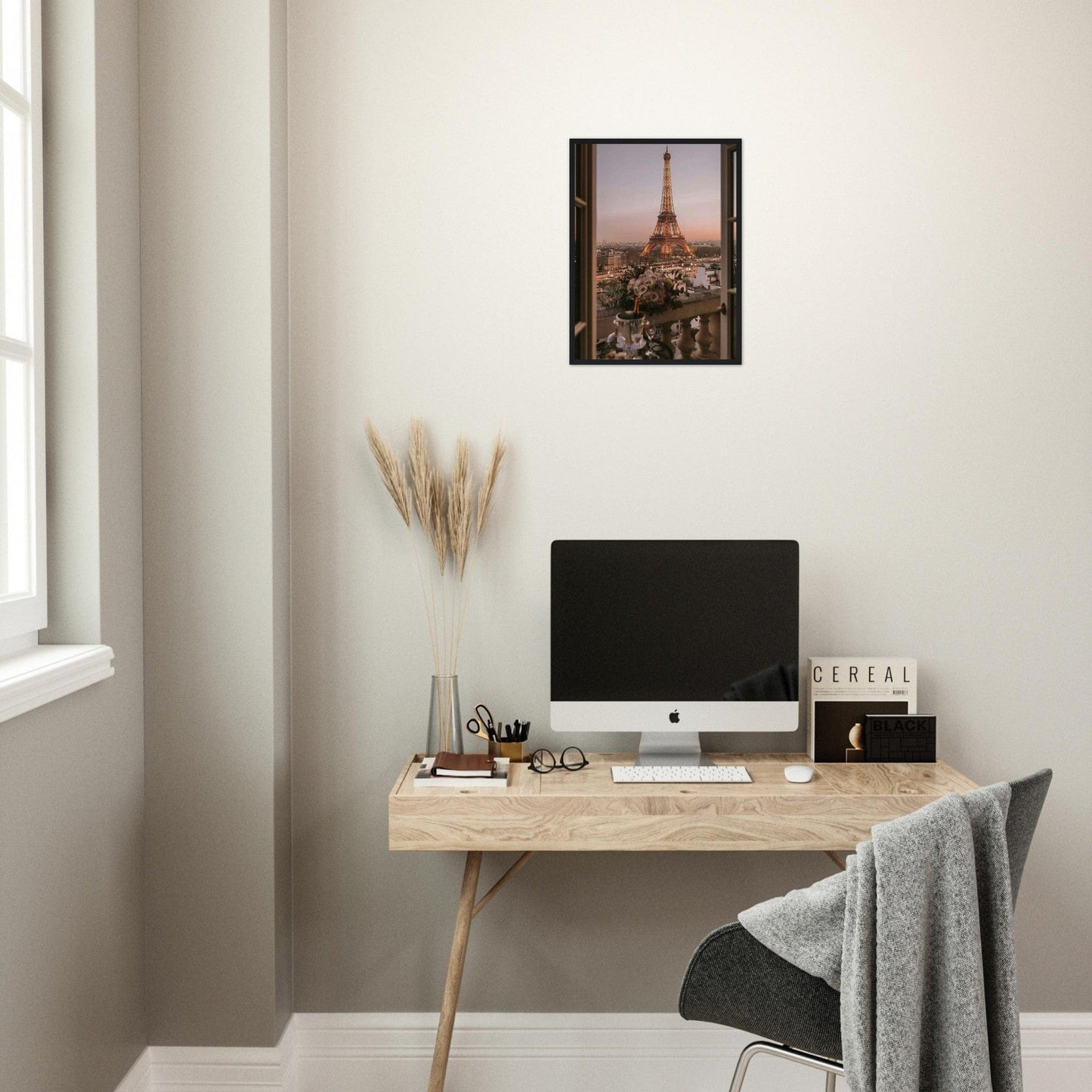 Tableau Tour Eiffel Paris Vue Chambre Canvanation