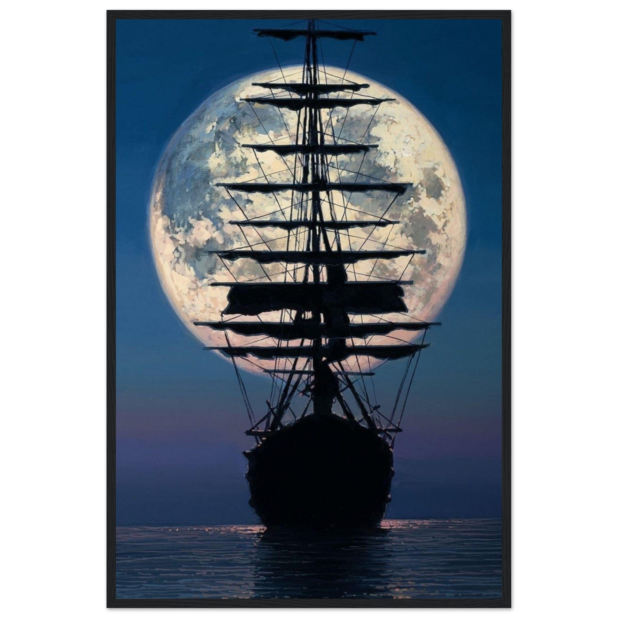 Tableau Peinture Mer Bateau - Canvanation