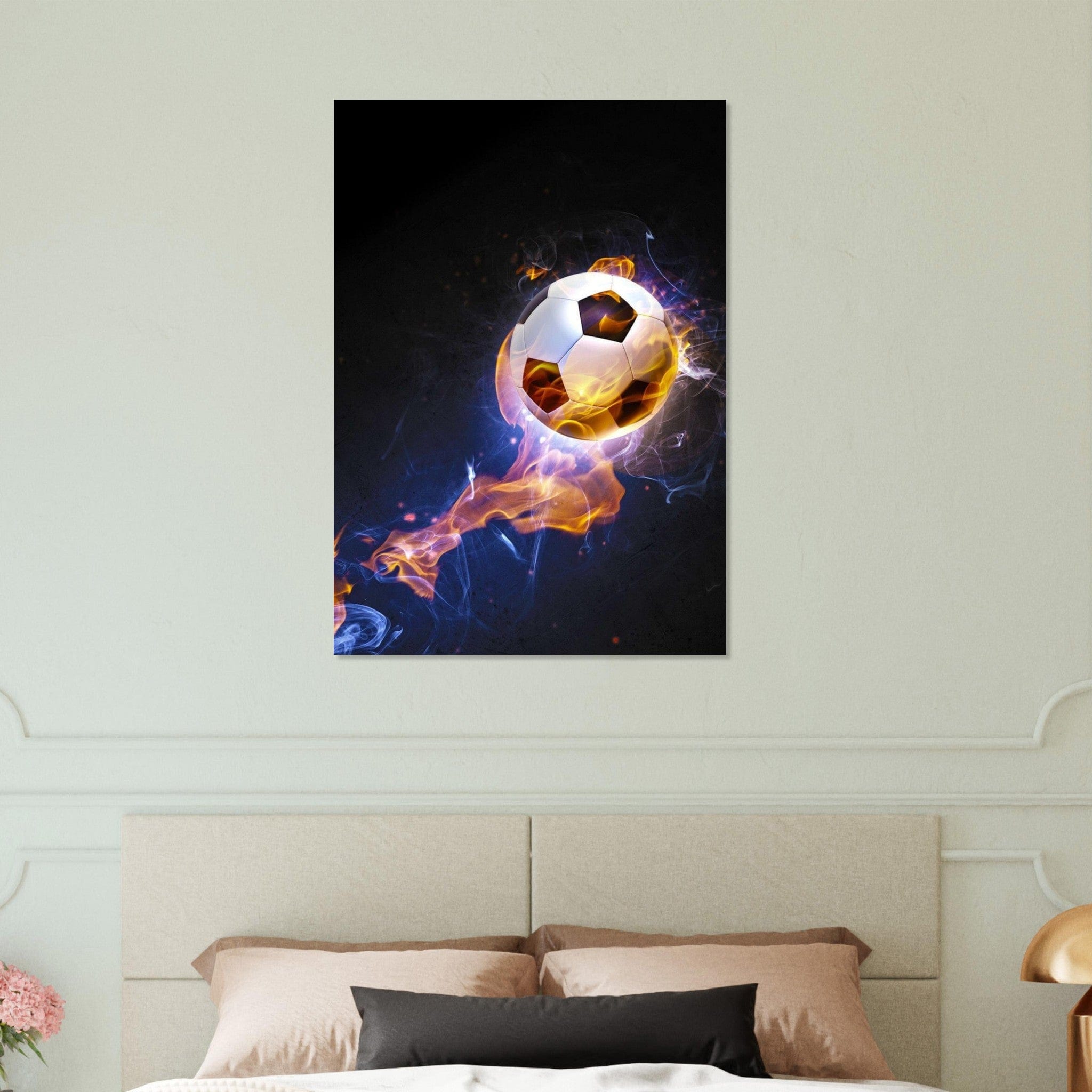 Poster Football Ballon Feu