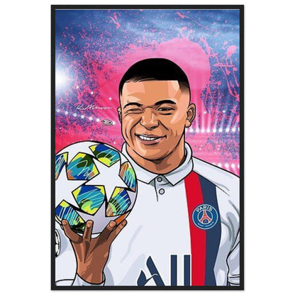 Tableau Football Kylian Mbappe - Canvanation