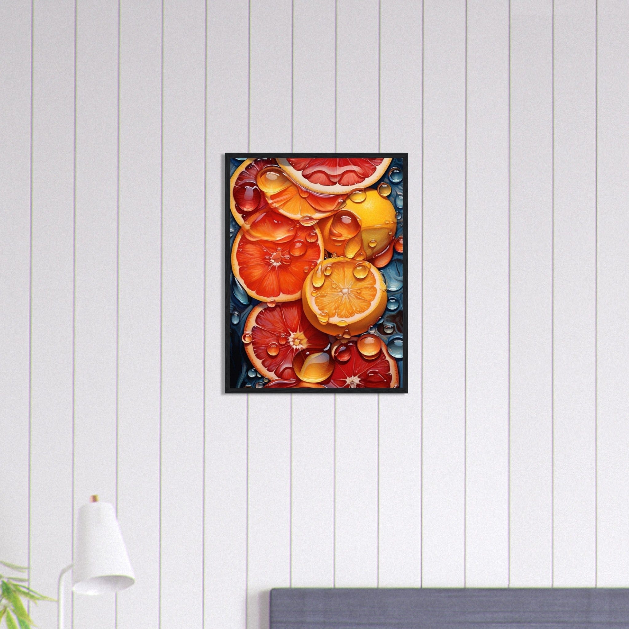 Canvanation Print Material 45x60 cm / 18x24″ Tableau Cuisine Orange Sangine