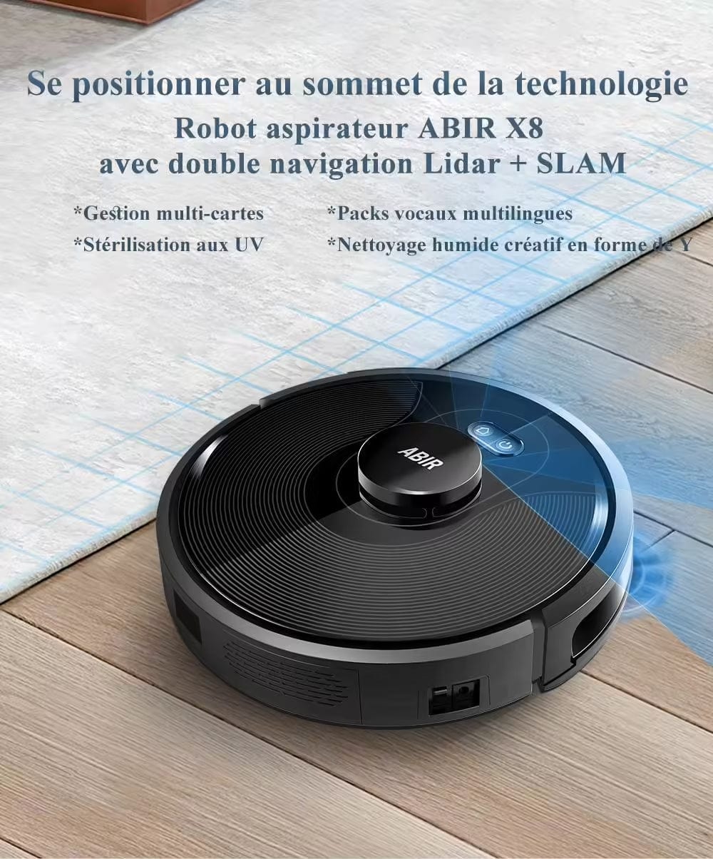 Canvanation Noir Aspirateur Robot