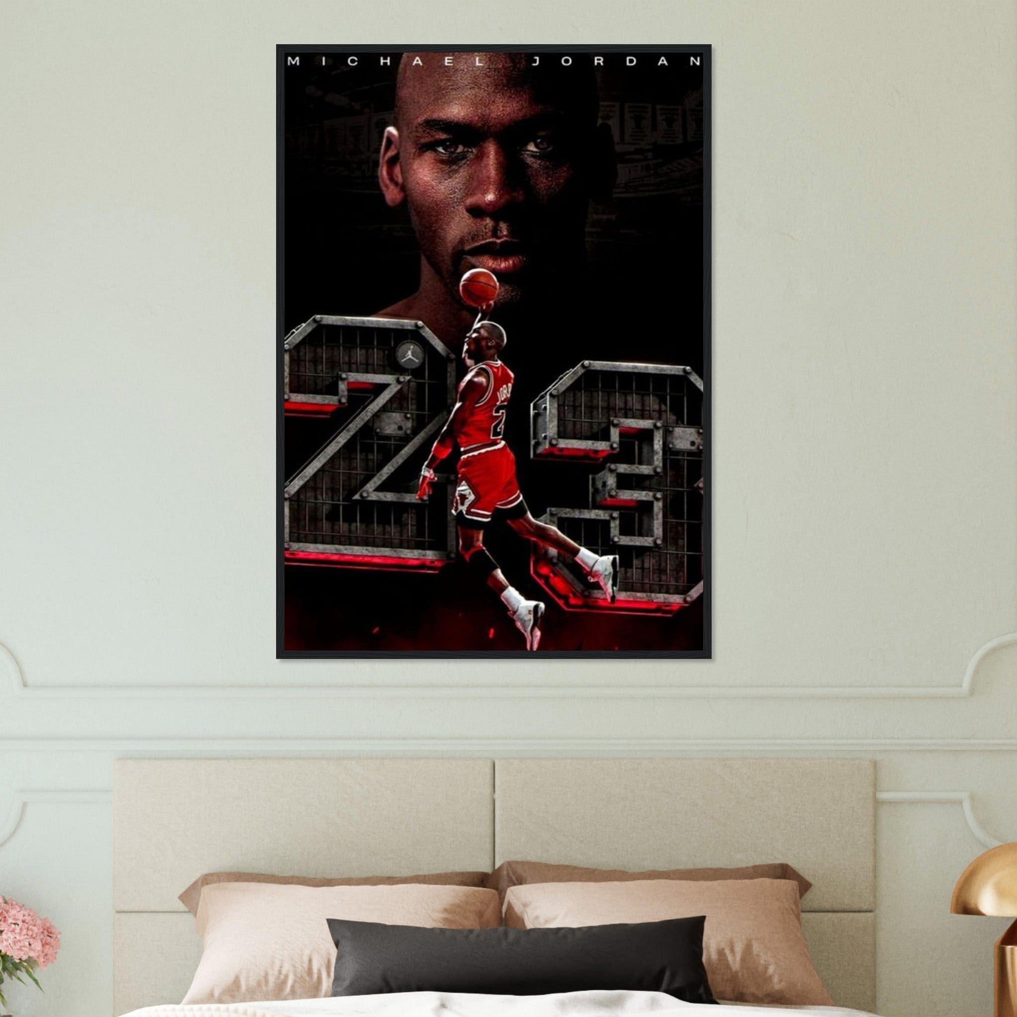 Canvanation Print Material Tableau Basket Mickael Jordan 23