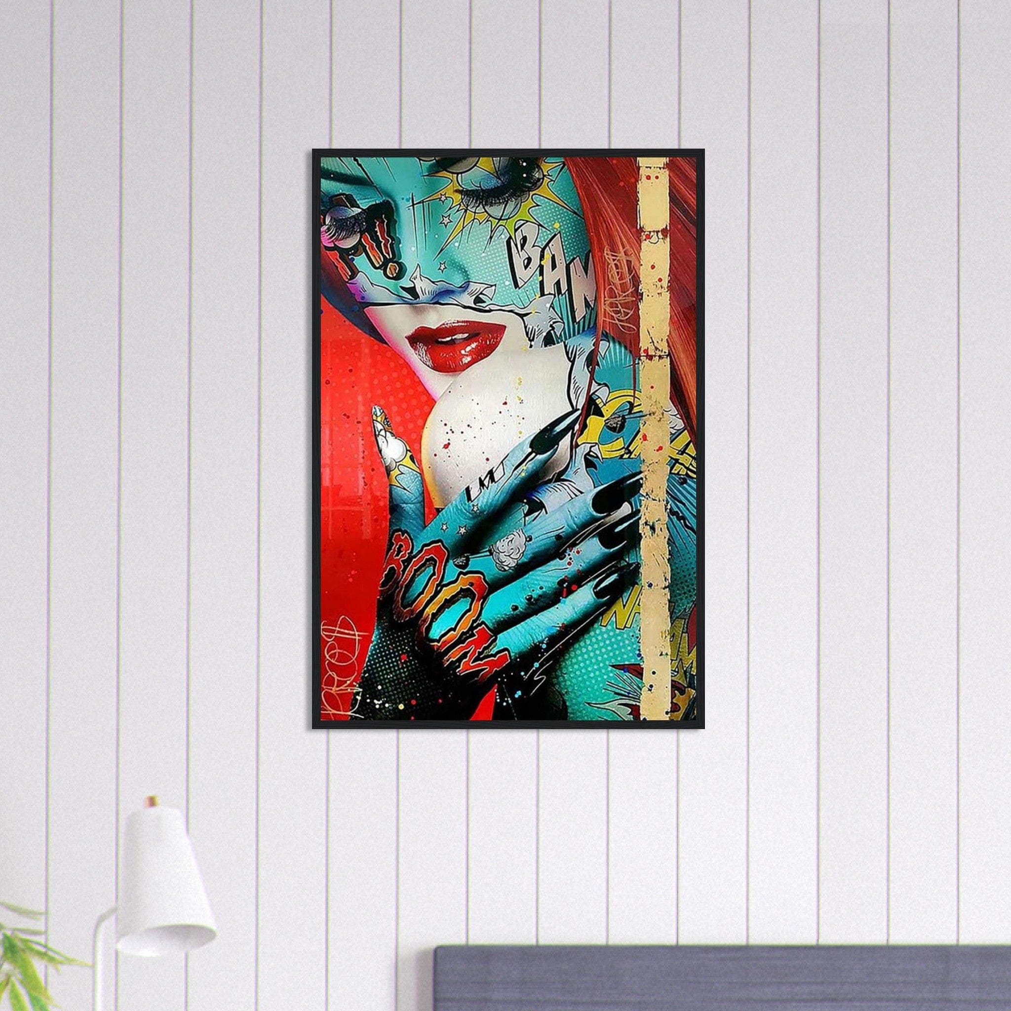 Canvanation Print Material 60x90 cm / 24x36″ Tableau Street Art Femme Rousse