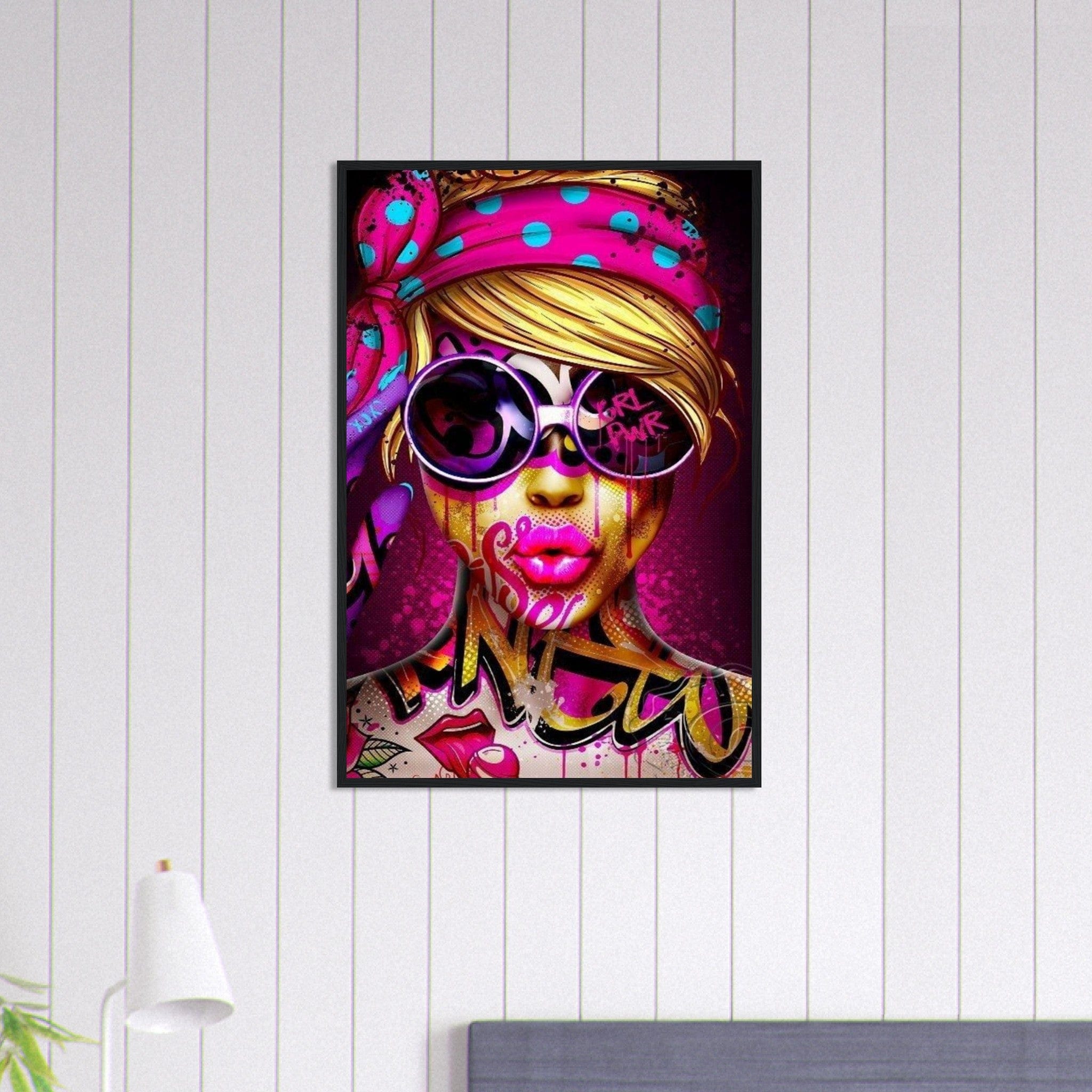 Canvanation Print Material 60x90 cm / 24x36″ Tableau Street Art Femme Tatouage