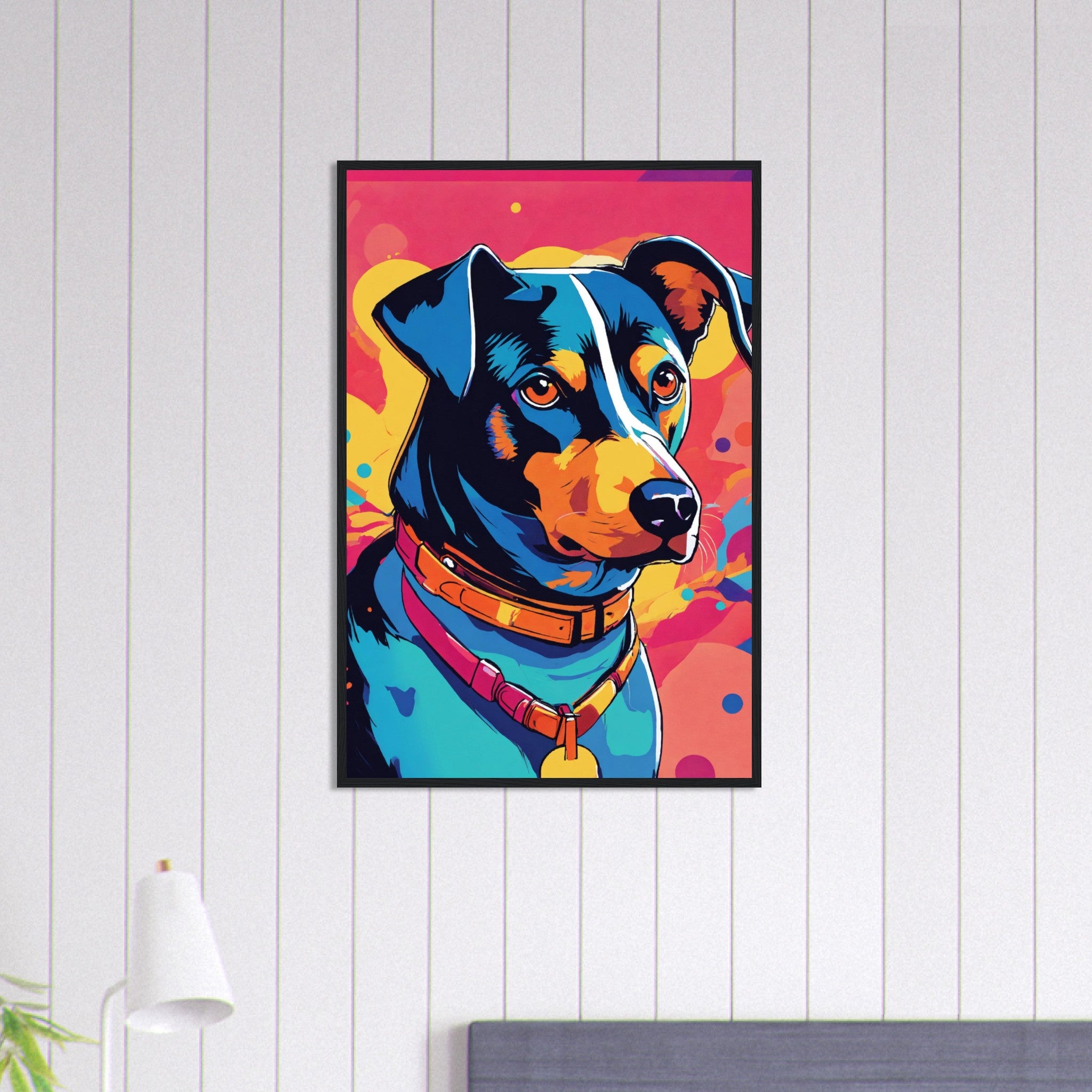 Canvanation Print Material 60x90 cm / 24x36″ Tableau Chien Complice Du Jour