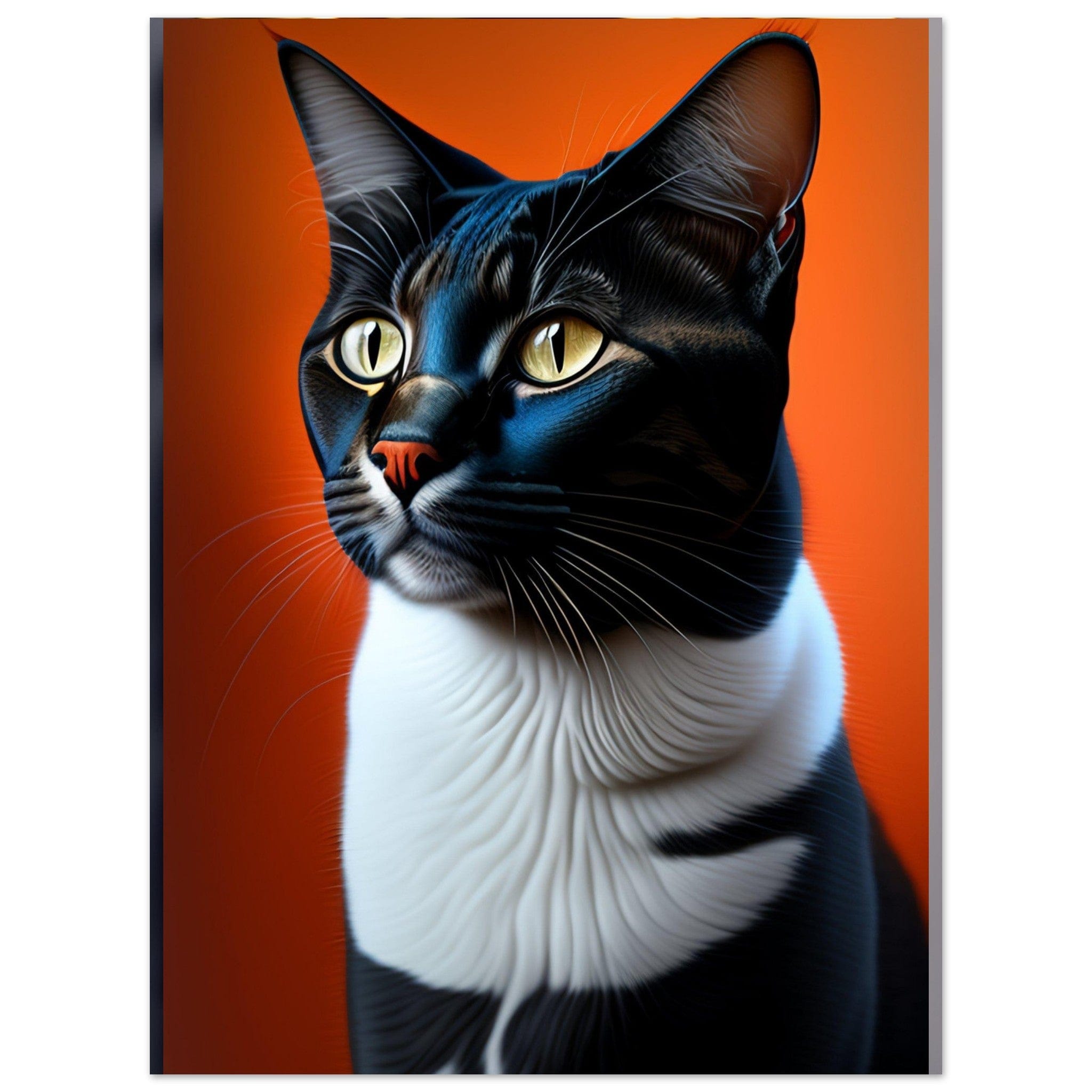 Gelato Print Material 60x80 cm / 24x32″ Peinture chat noir