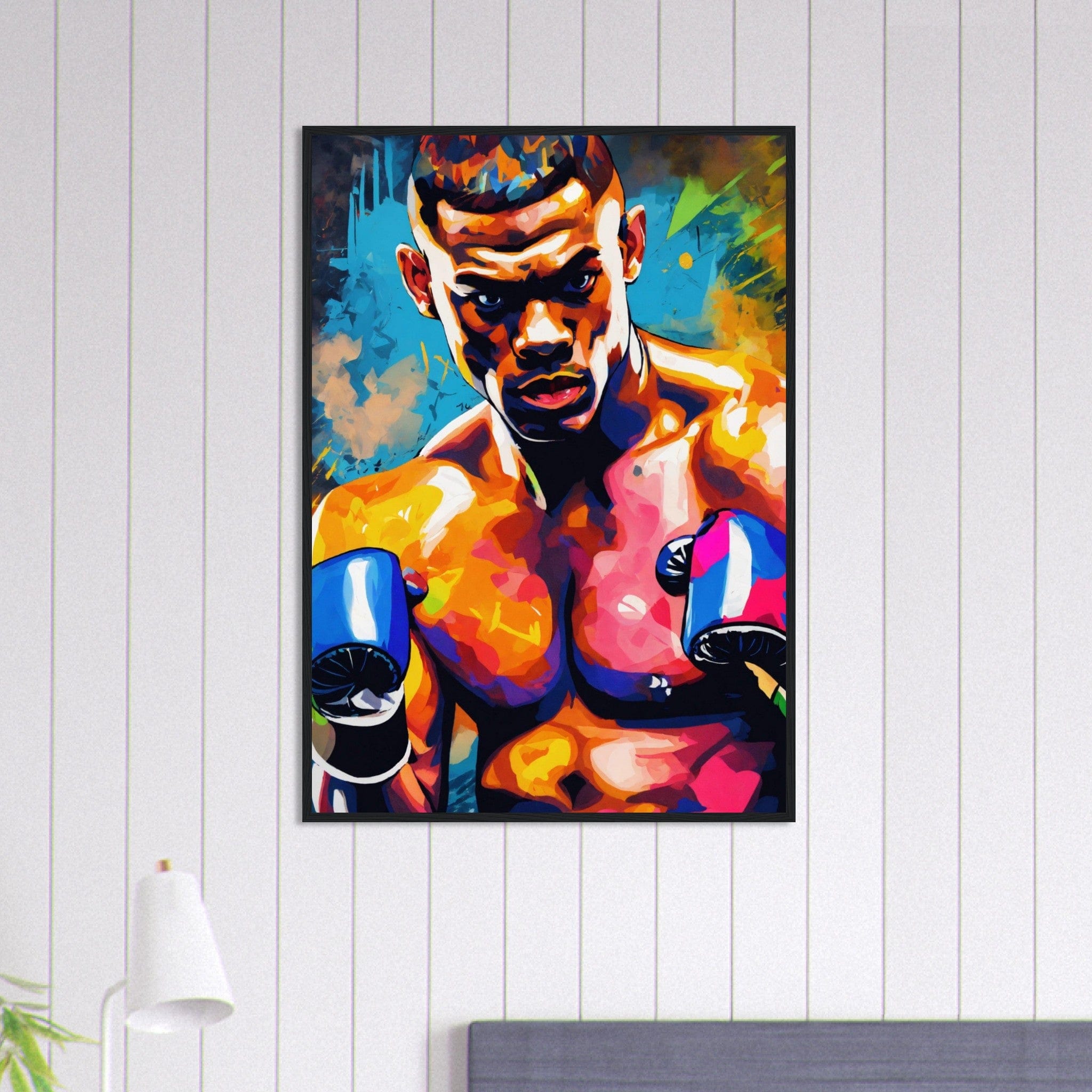 Canvanation Print Material 70x100 cm / 28x40″ Tableau Boxe Coloré