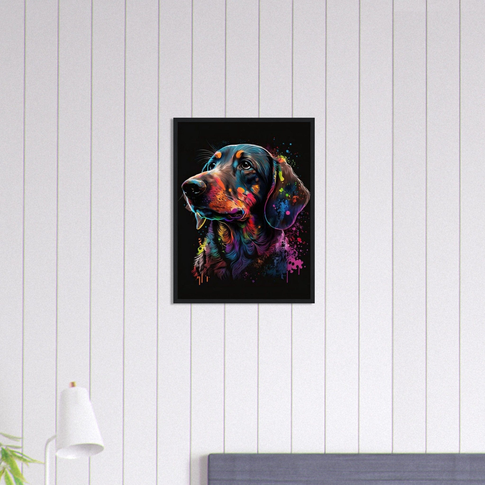 Canvanation Print Material 45x60 cm / 18x24″ Tableau Chien - Complicité sans faille