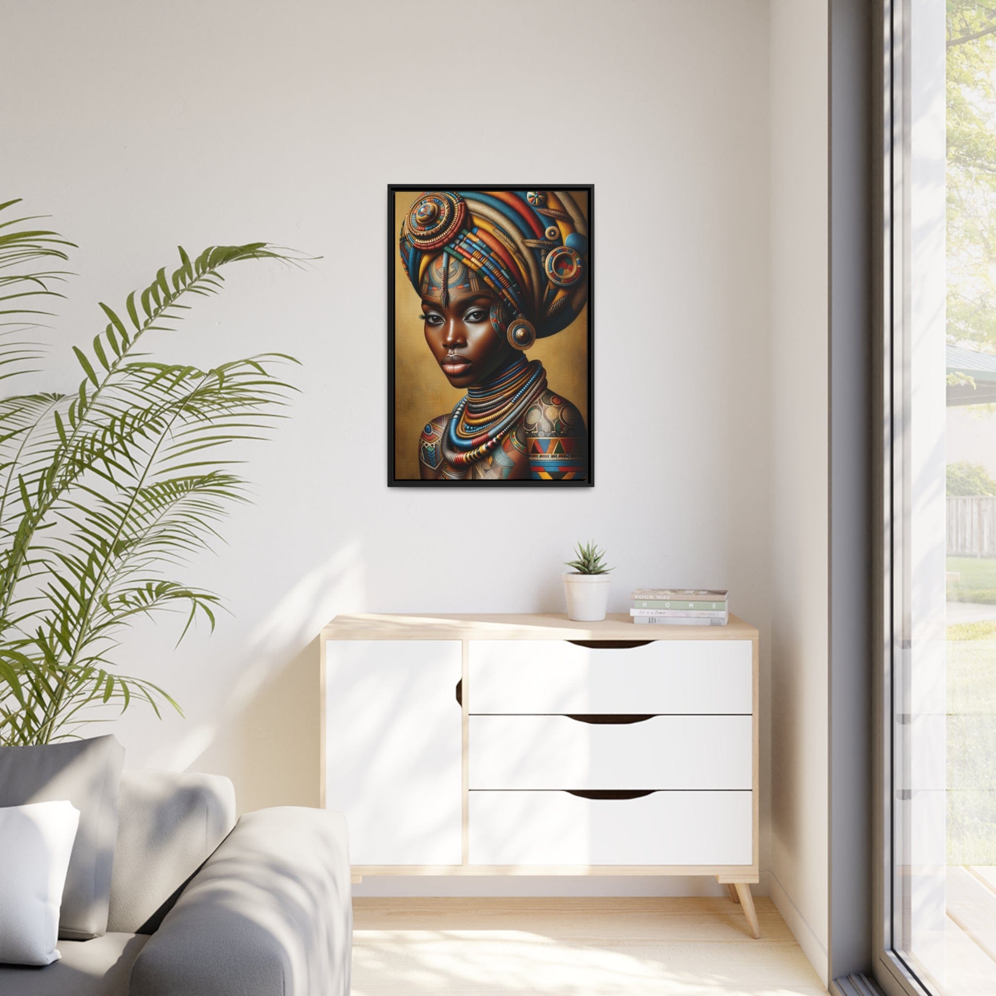 Printify Canvas Tableau "Femmes africaines : L'essence de la beauté et de la résilience."