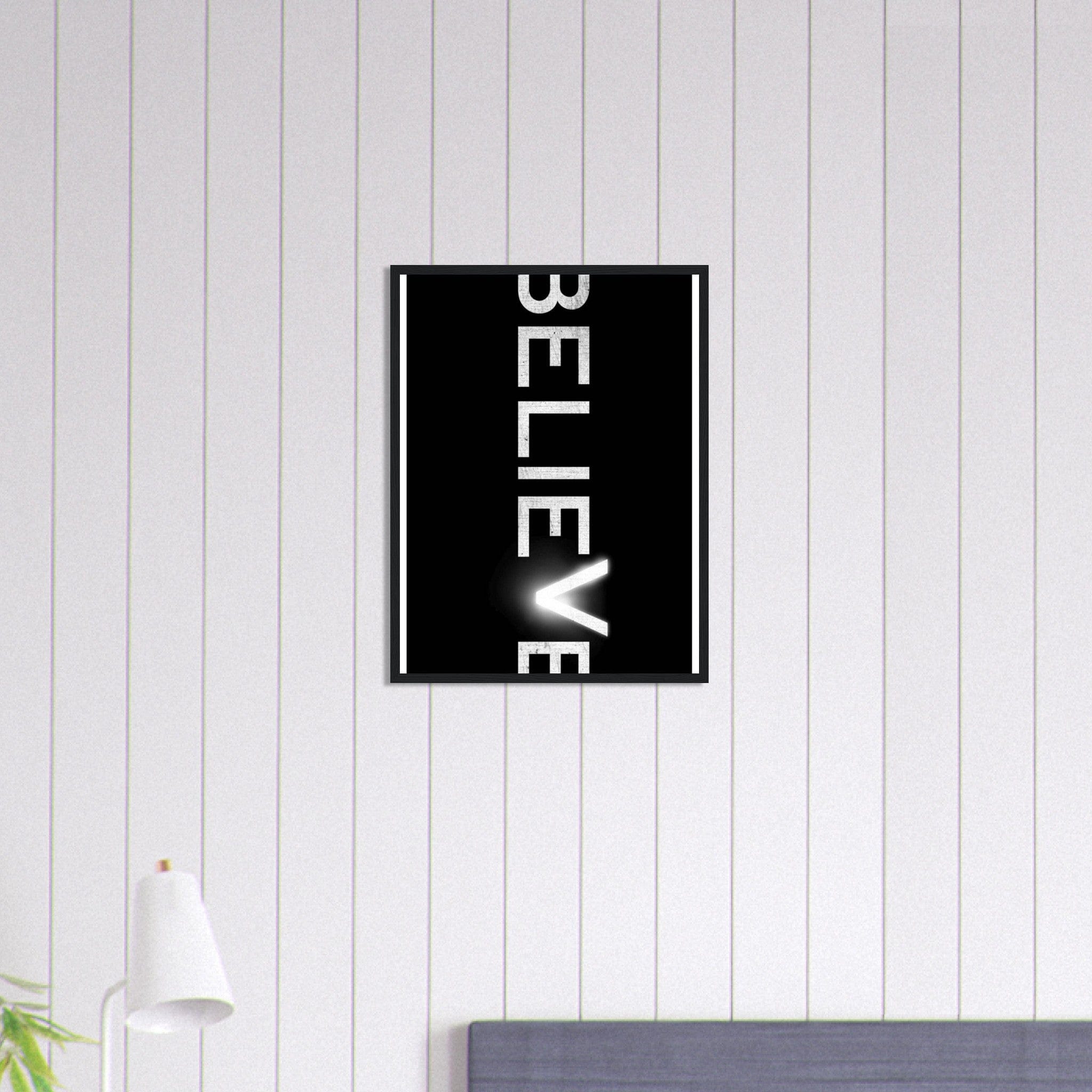 Canvanation Print Material 45x60 cm / 18x24″ Tableau Citation Positive Believe