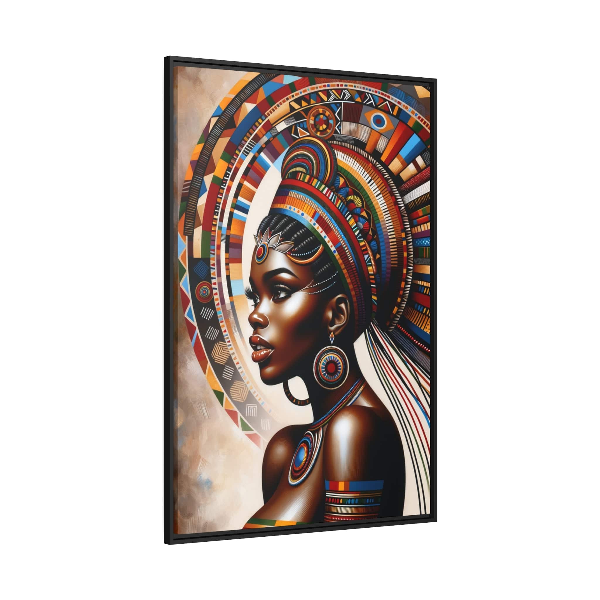 Printify Canvas Tableau "Les beautés intemporelles : Portraits de femmes africaines"