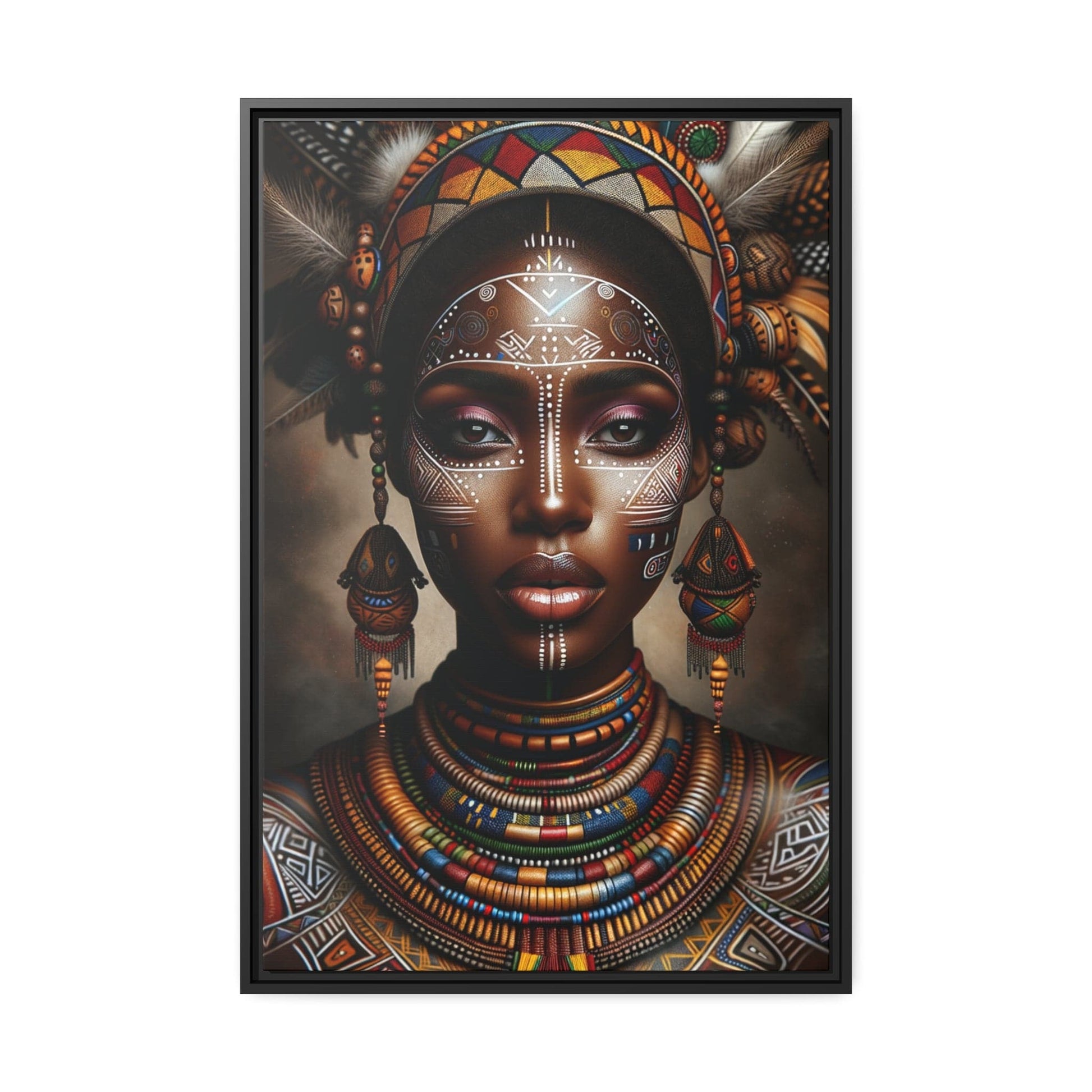 Tableau "La beauté et la résilience des femmes africaines" Canvanation