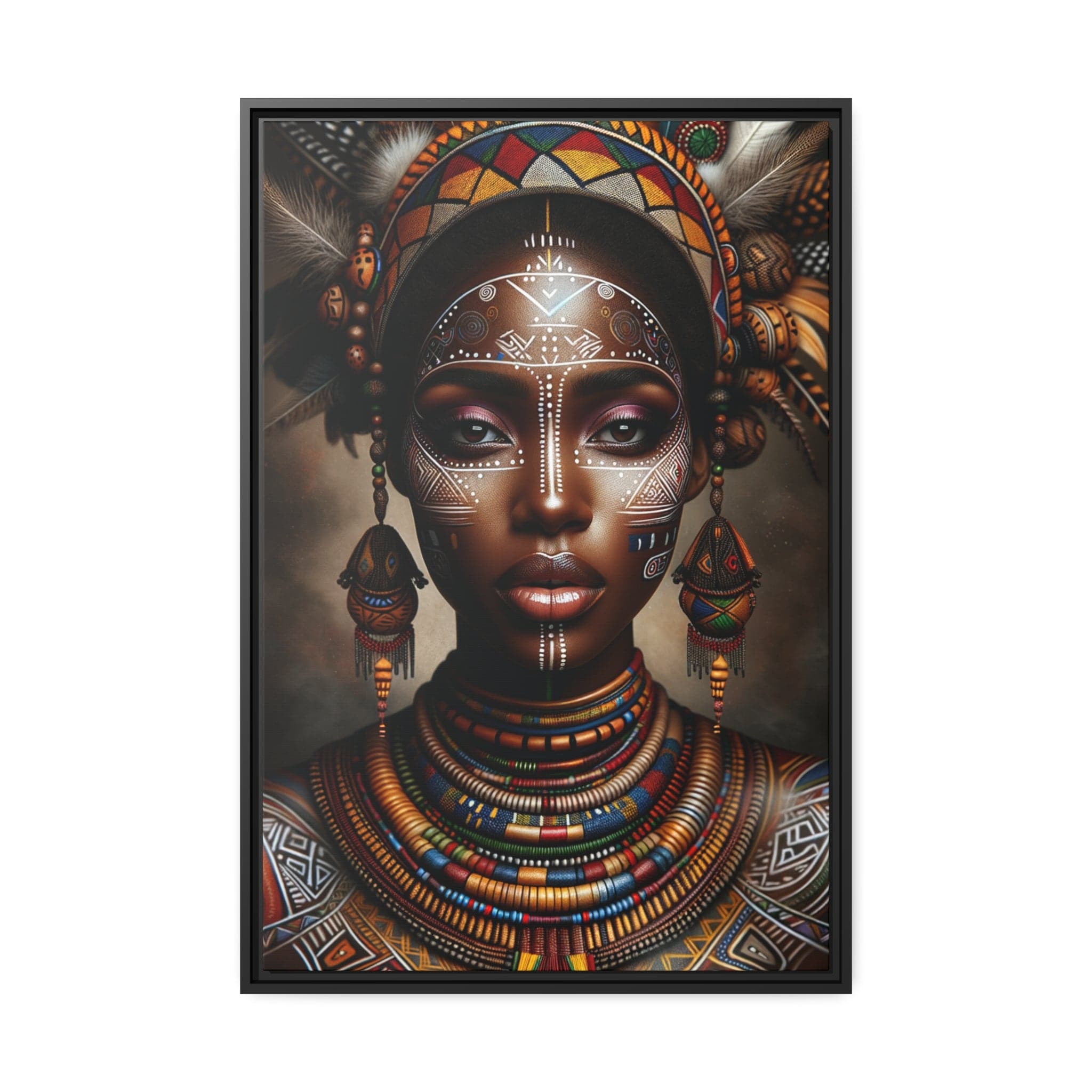 Printify Canvas 61.00 Cm″ x 91.40 Cm″ (Vertical) Tableau "La beauté et la résilience des femmes africaines"