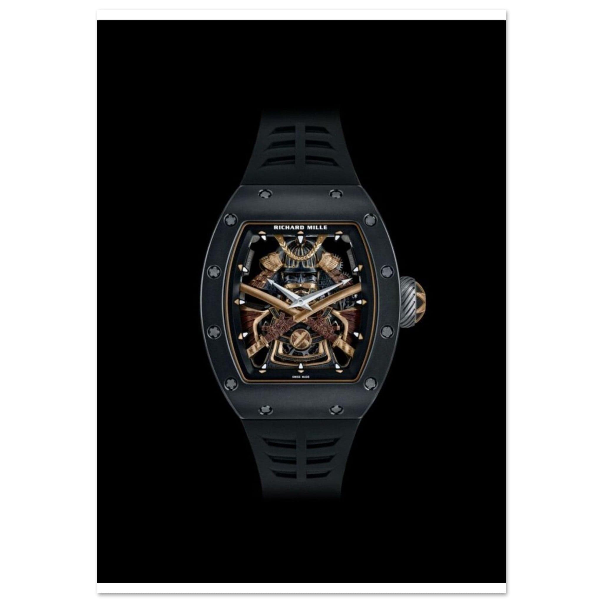 Canvanation Print Material 70x100 cm / 28x40″ Poster Richard Mille Montre Or Médiéval