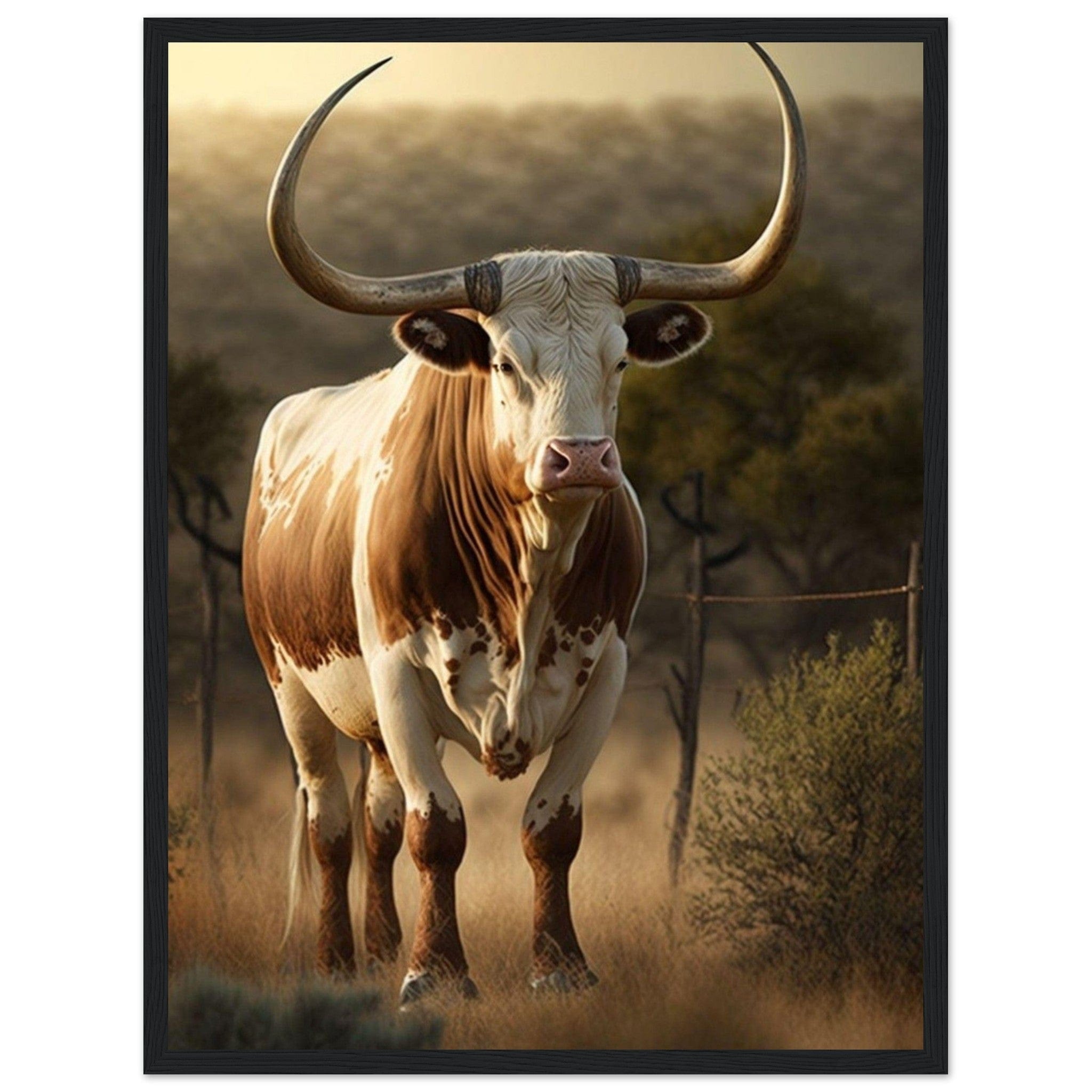 Canvanation Print Material 45x60 cm / 18x24″ Tableau Vache Colorée