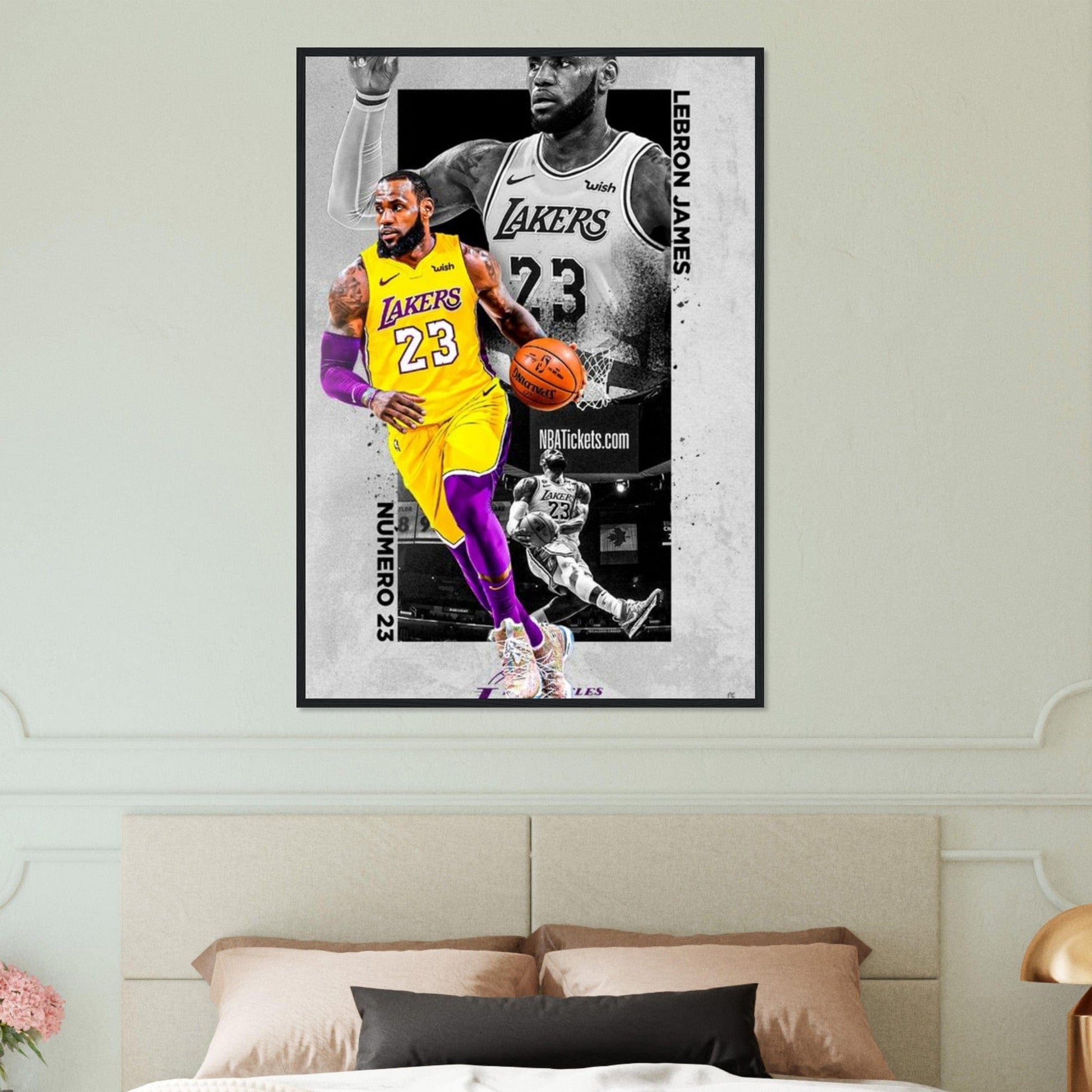 Tableau Basket Laker Lebron James