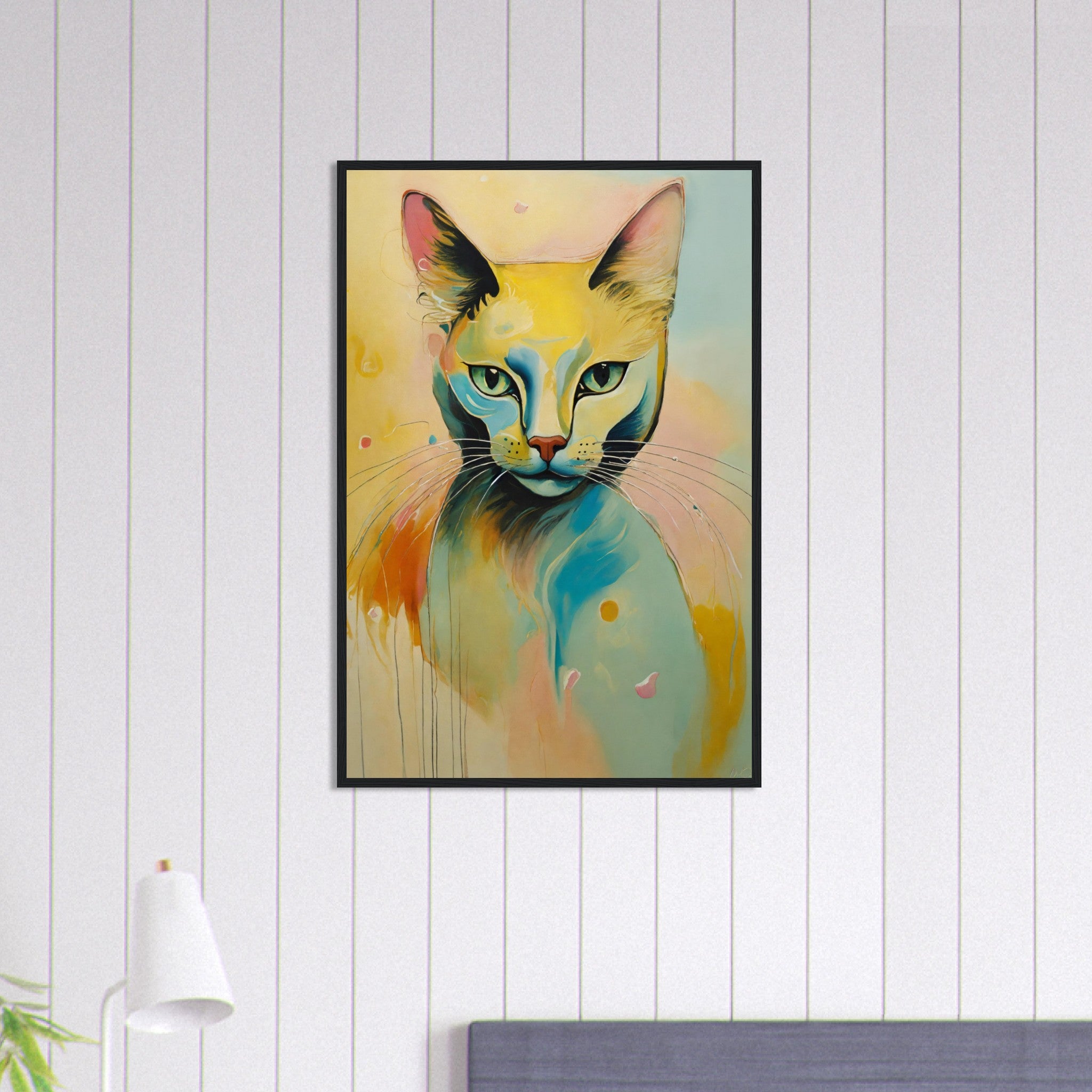 Canvanation Print Material 60x90 cm / 24x36″ Tableau Chat Douceur Mystérieuse