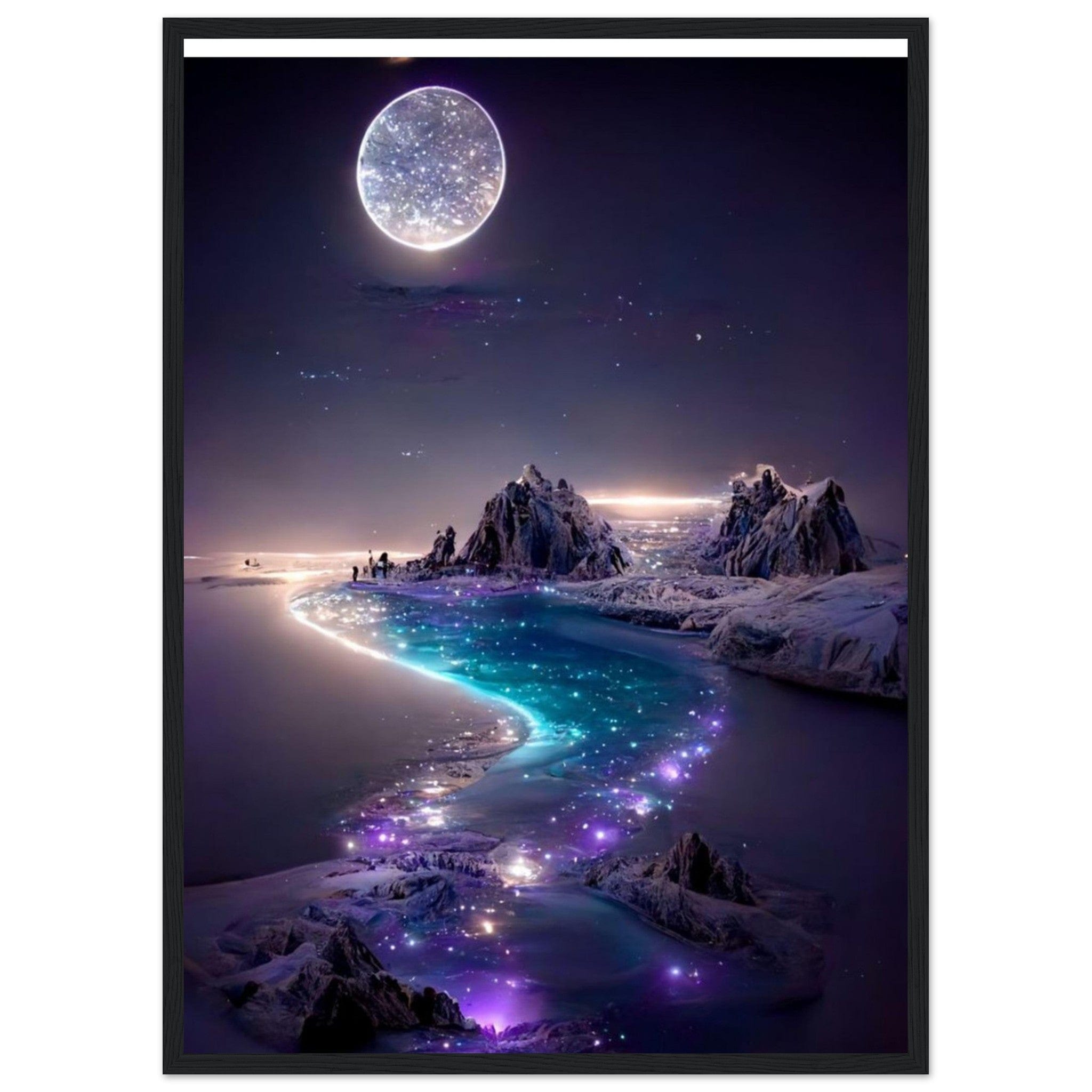 Tableau Peinture Lune - Canvanation