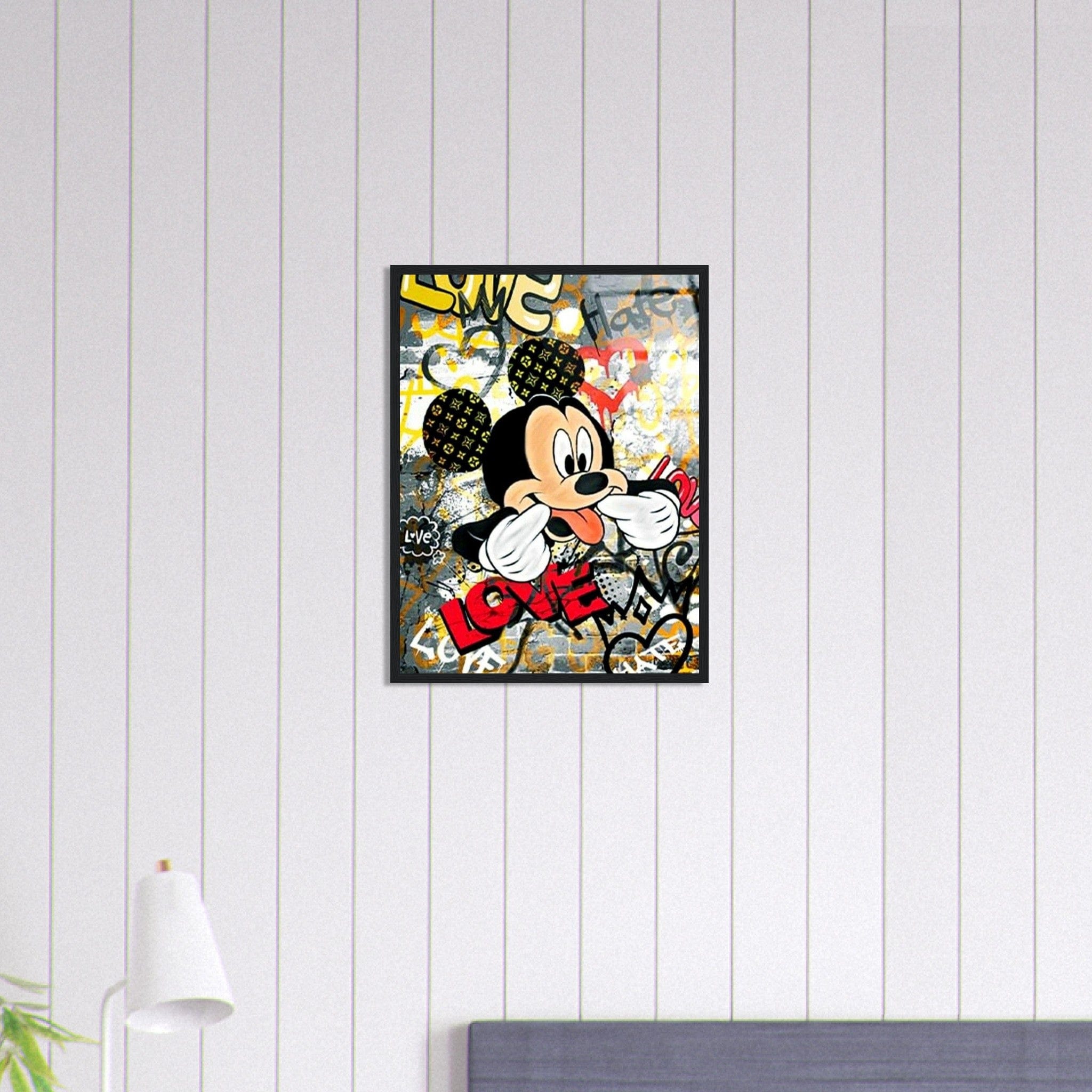 Gelato Print Material Tableau Street Art Mickey