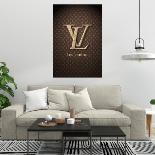 Gelato Print Material Poster Louis Vuitton Monograme