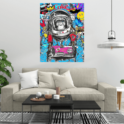 Poster Street Art Singe Espace