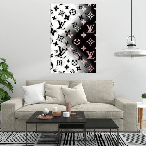 Canvanation Print Material Affiche Louis Vuitton Noir et Blanc