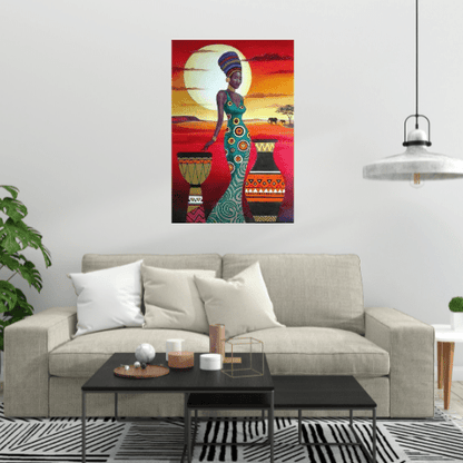 Peinture Africaine Femme