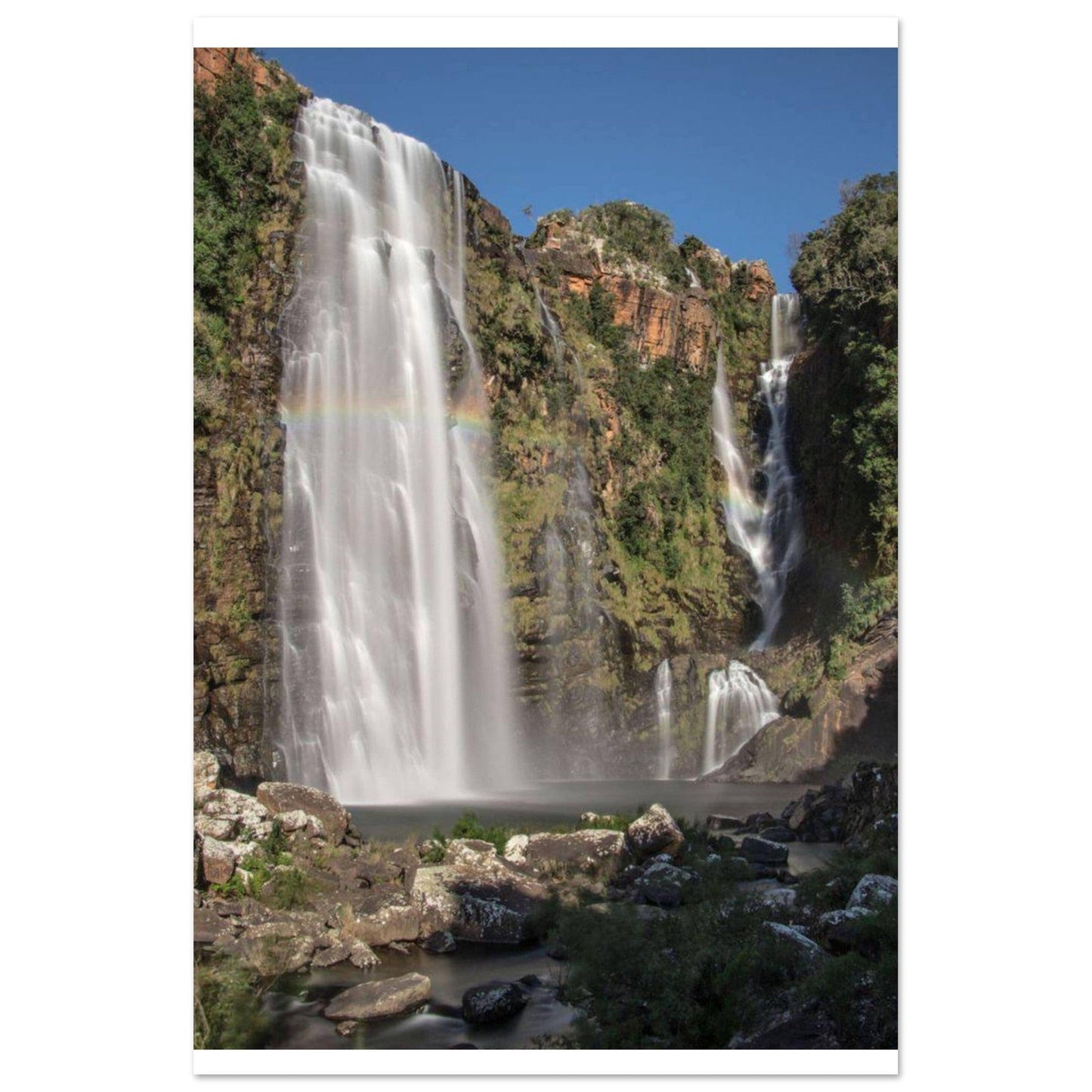 Tableau Africain Chute D'Eau - Canvanation