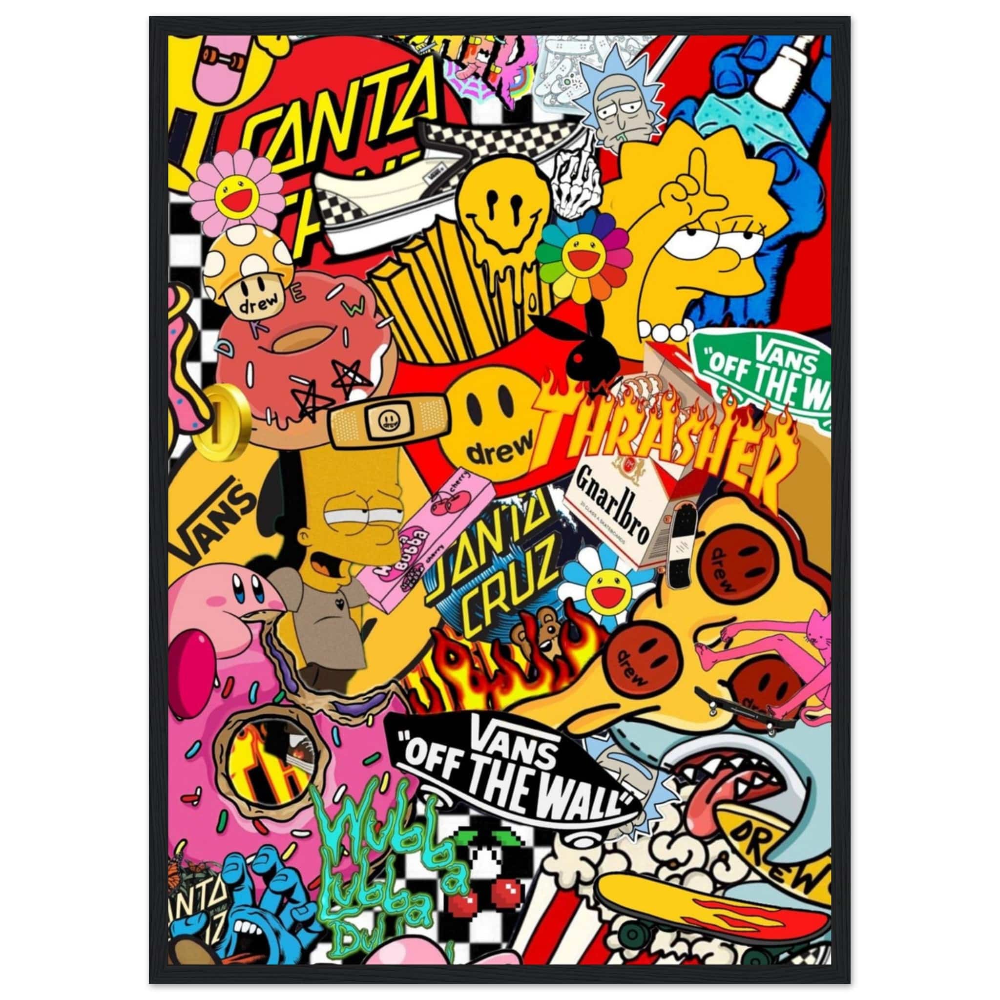 Gelato Print Material 50x70 cm / 20x28″ Toile Graffiti Street Art