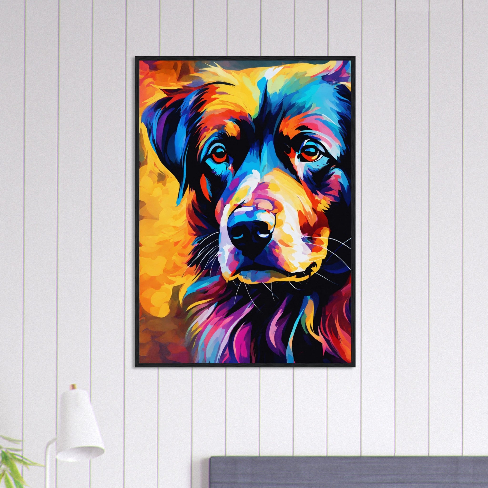 Canvanation Print Material 70x100 cm / 28x40″ Tableau Chien Héros Du Quotidien